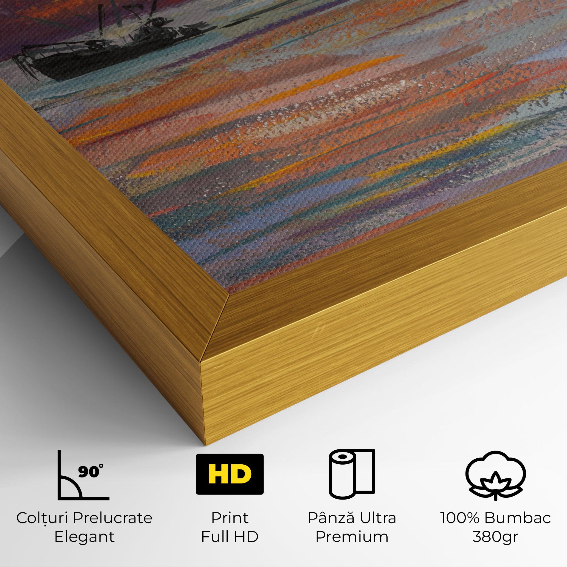 Tablou Canvas Sea Ship Painting mockup 4