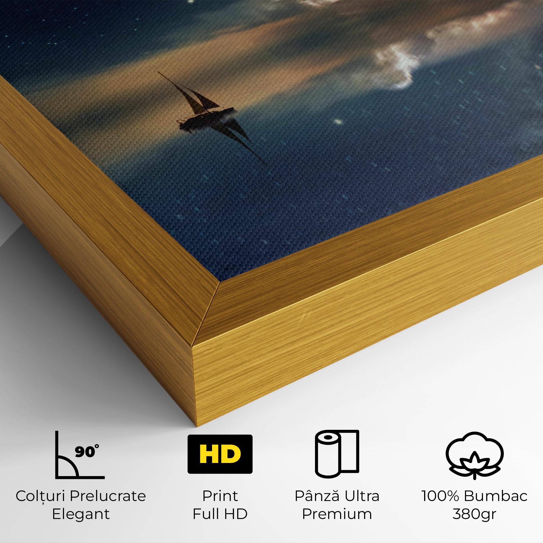 Tablou Canvas Sky Boat mockup 4