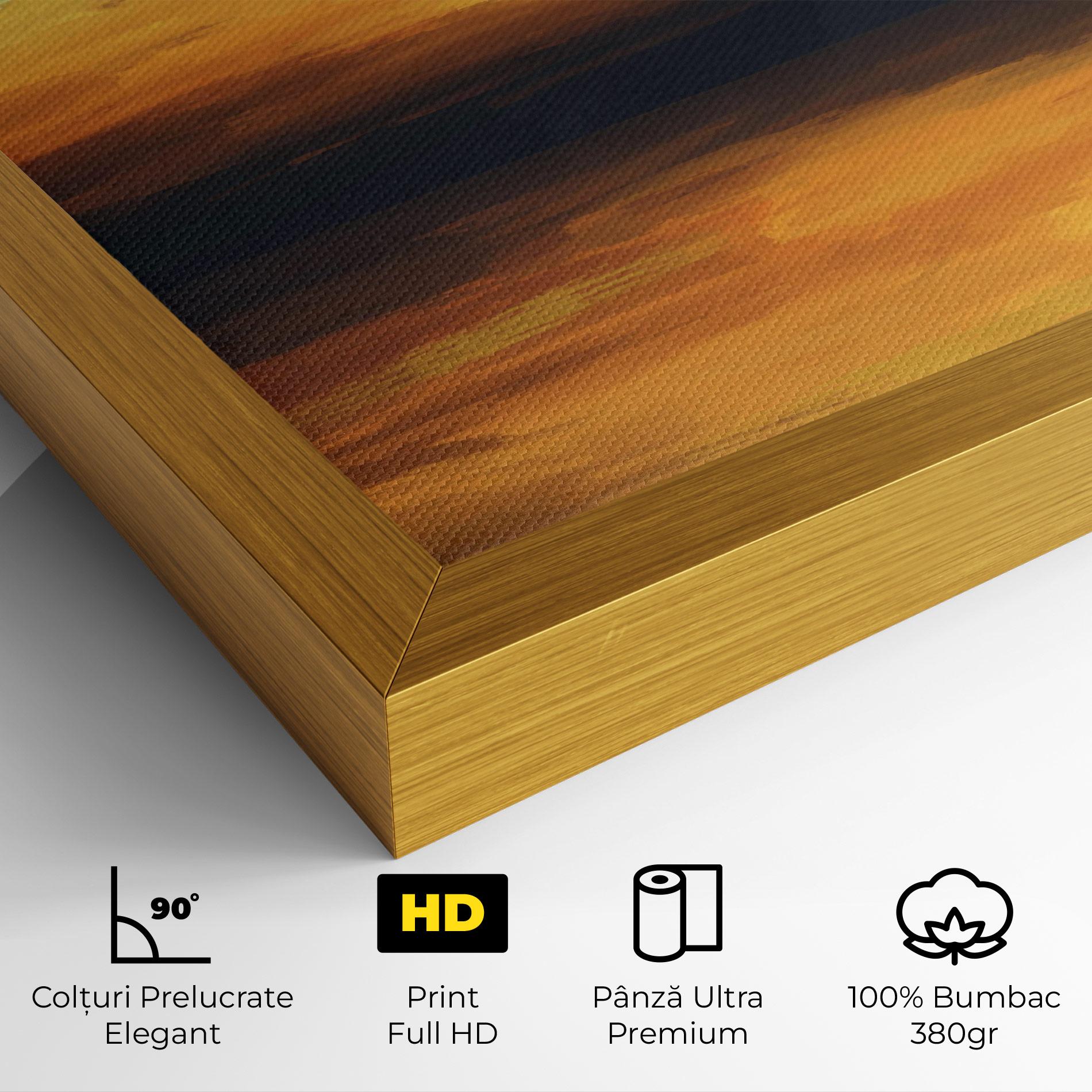 Tablou Canvas Sunset Oil Paint mockup 4