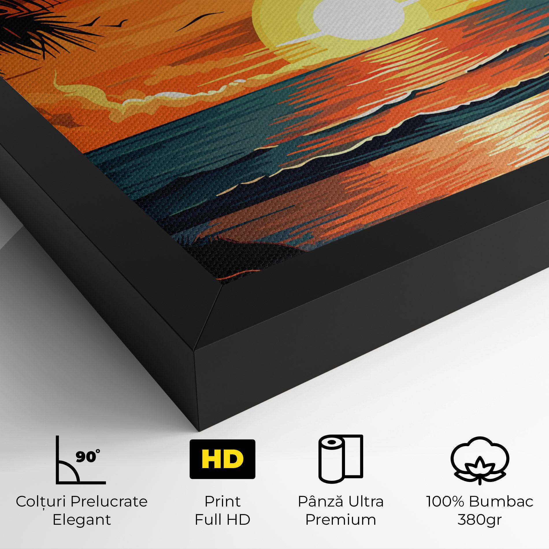 Tablou Canvas Amazing Sunset View mockup 4