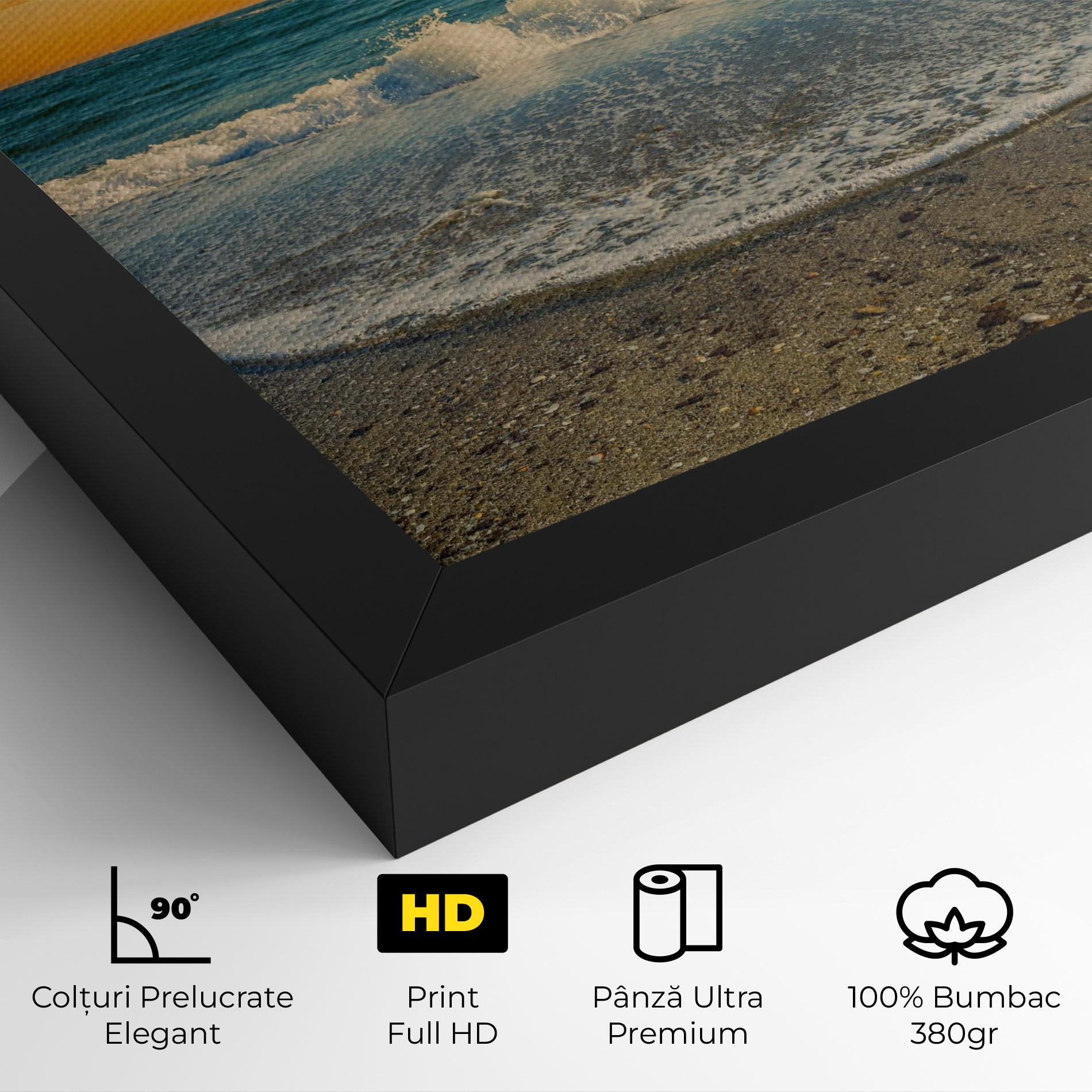 Tablou Canvas Beach Dramatic Sunset mockup 4