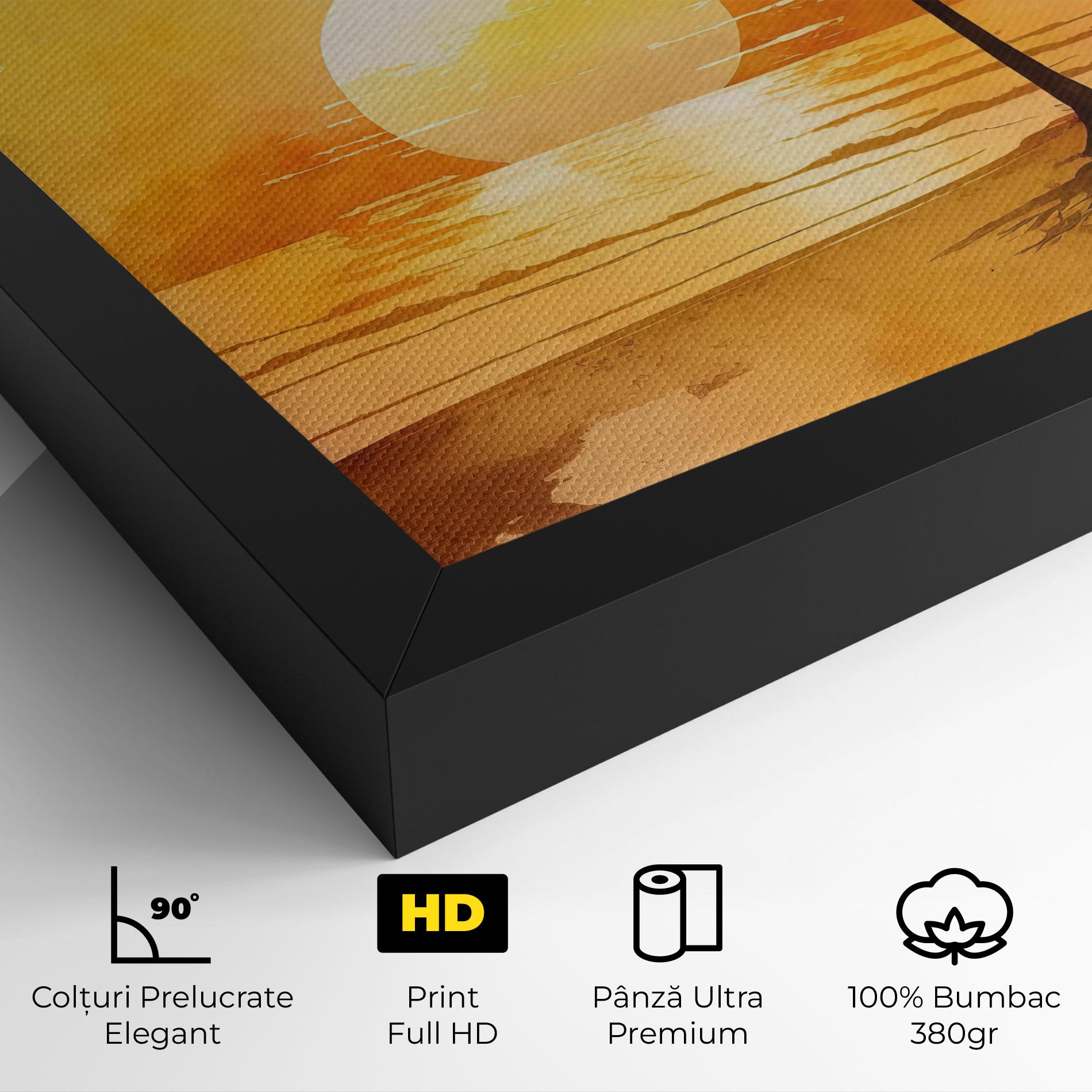 Tablou Canvas Palm Trees Sunset mockup 4