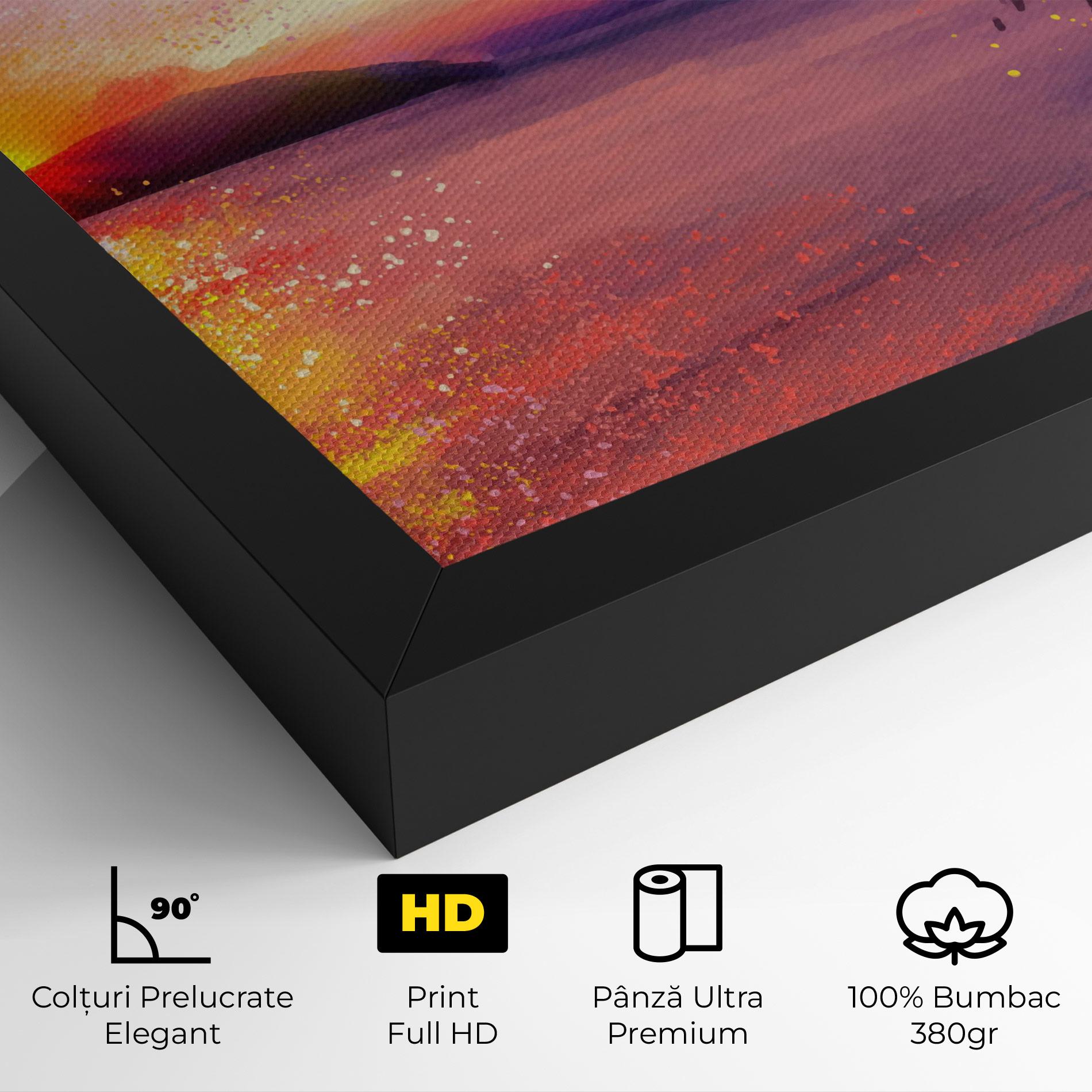Tablou Canvas Purple Sunrise Art mockup 4
