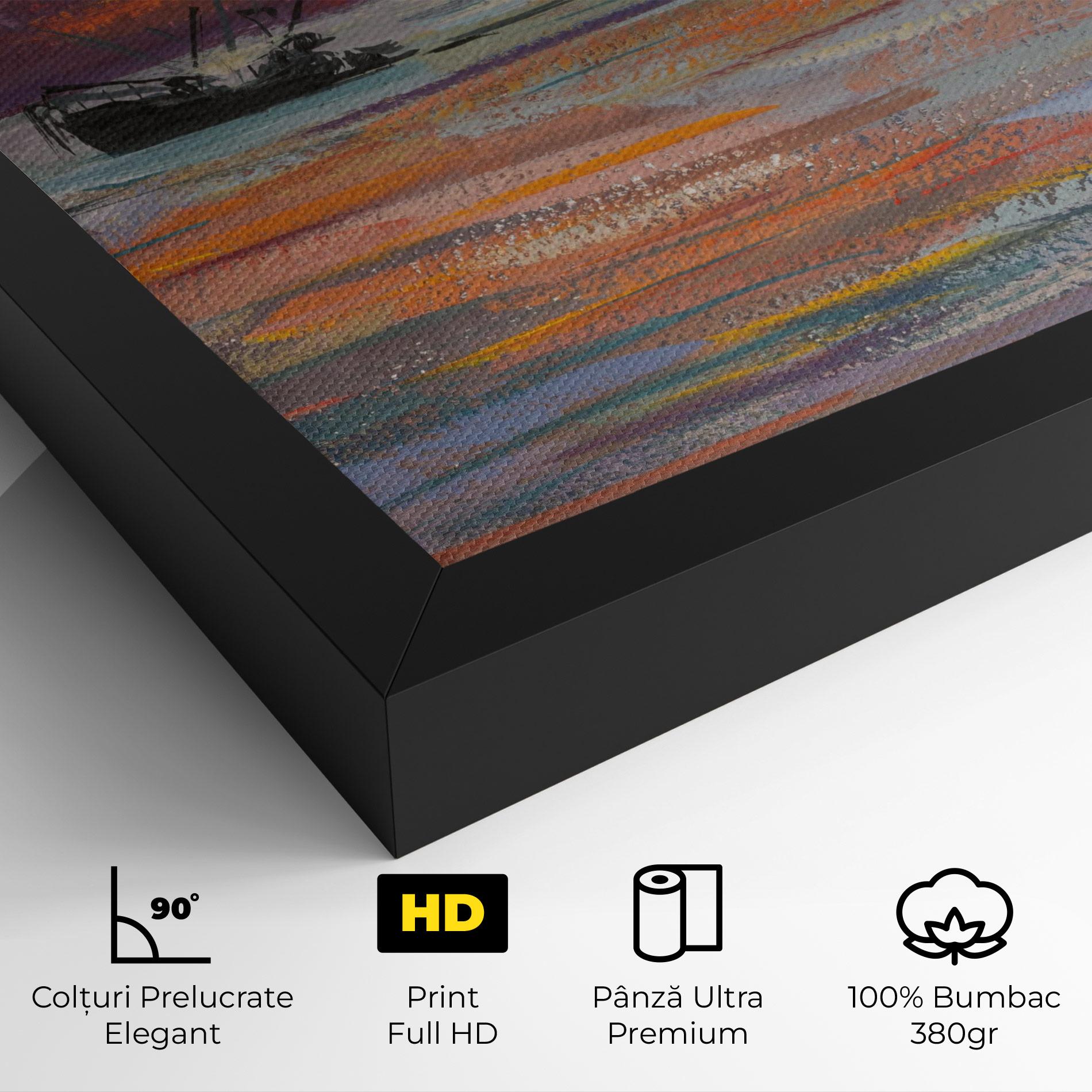 Tablou Canvas Sea Ship Painting mockup 4