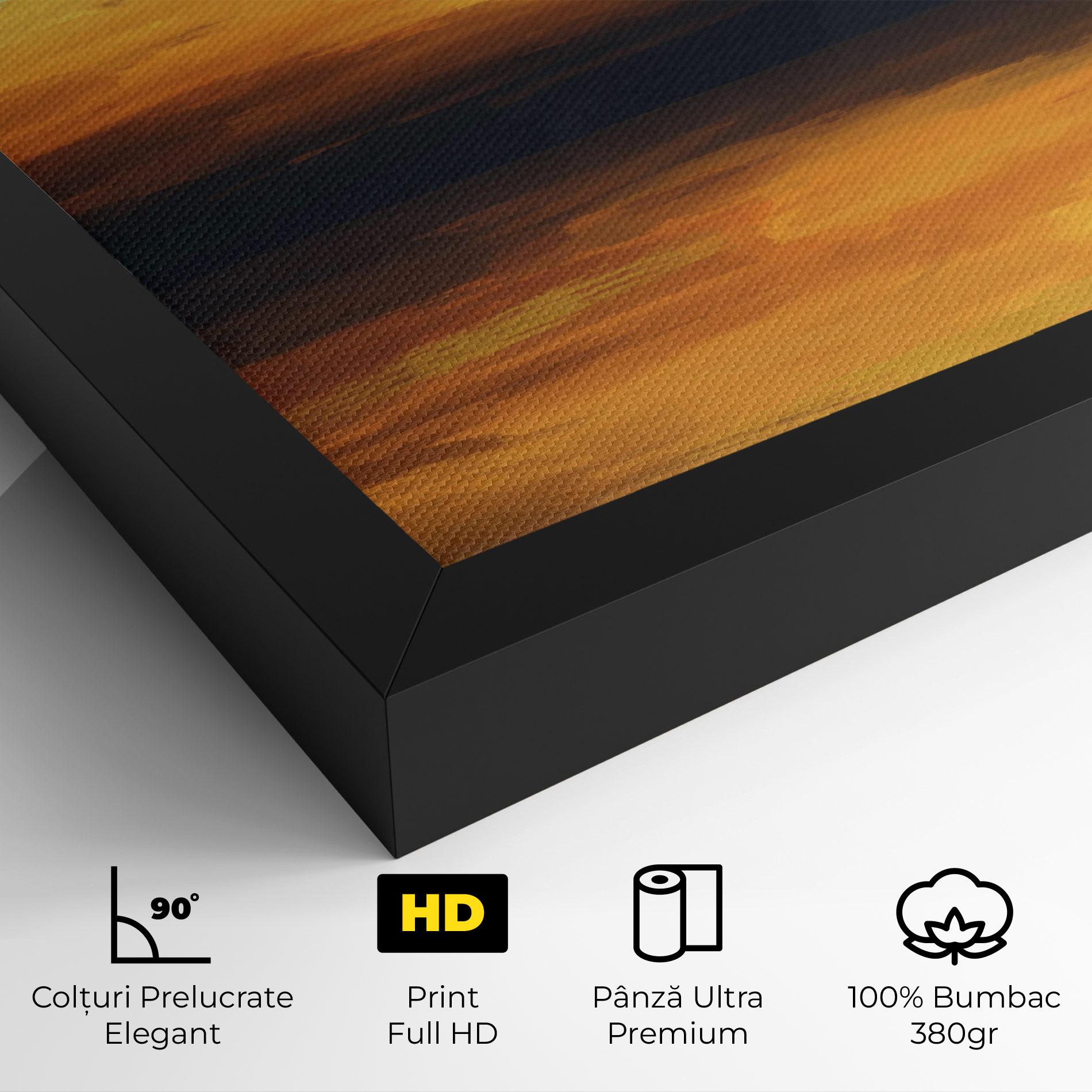 Tablou Canvas Sunset Oil Paint mockup 4