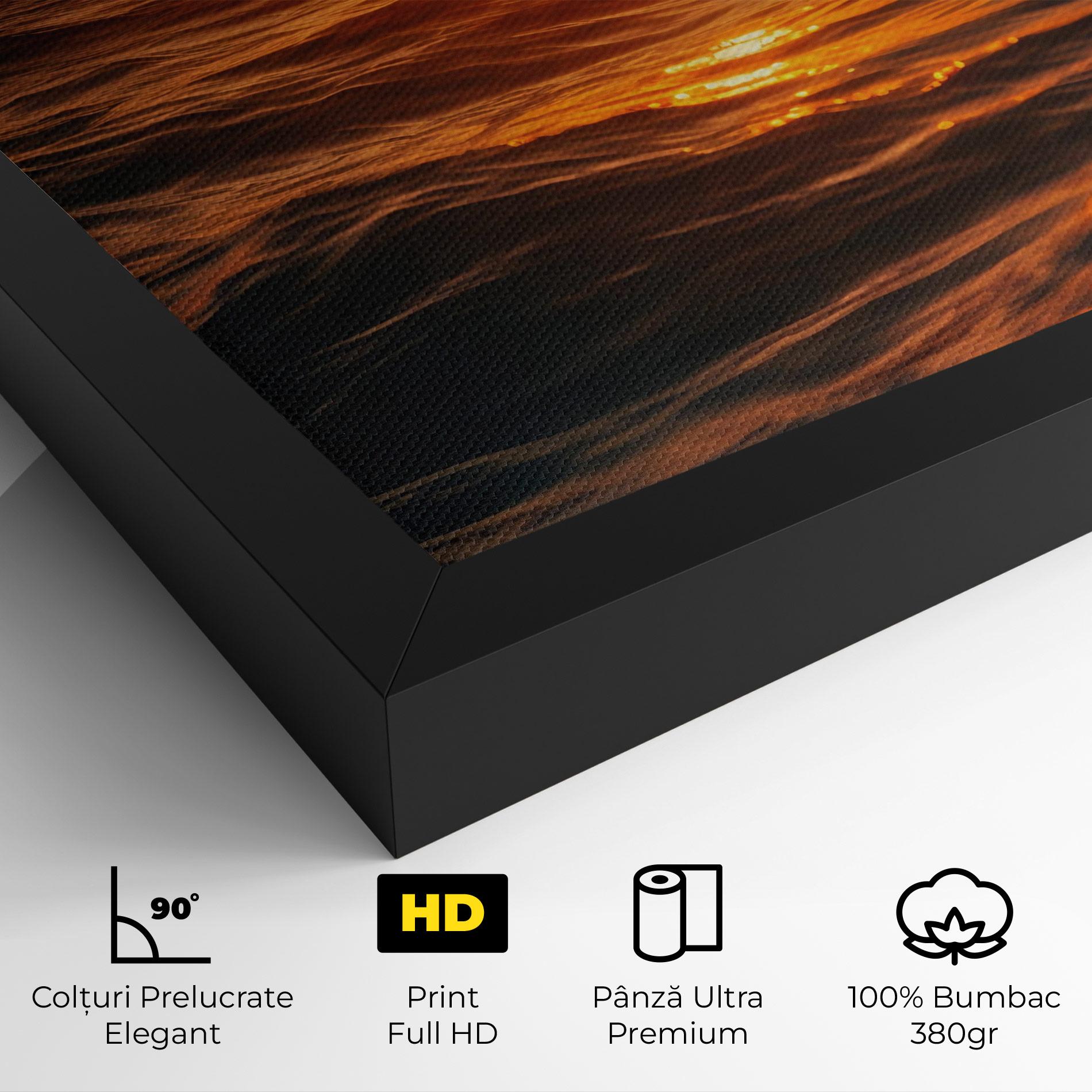 Tablou Canvas Waves During Sunset mockup 4