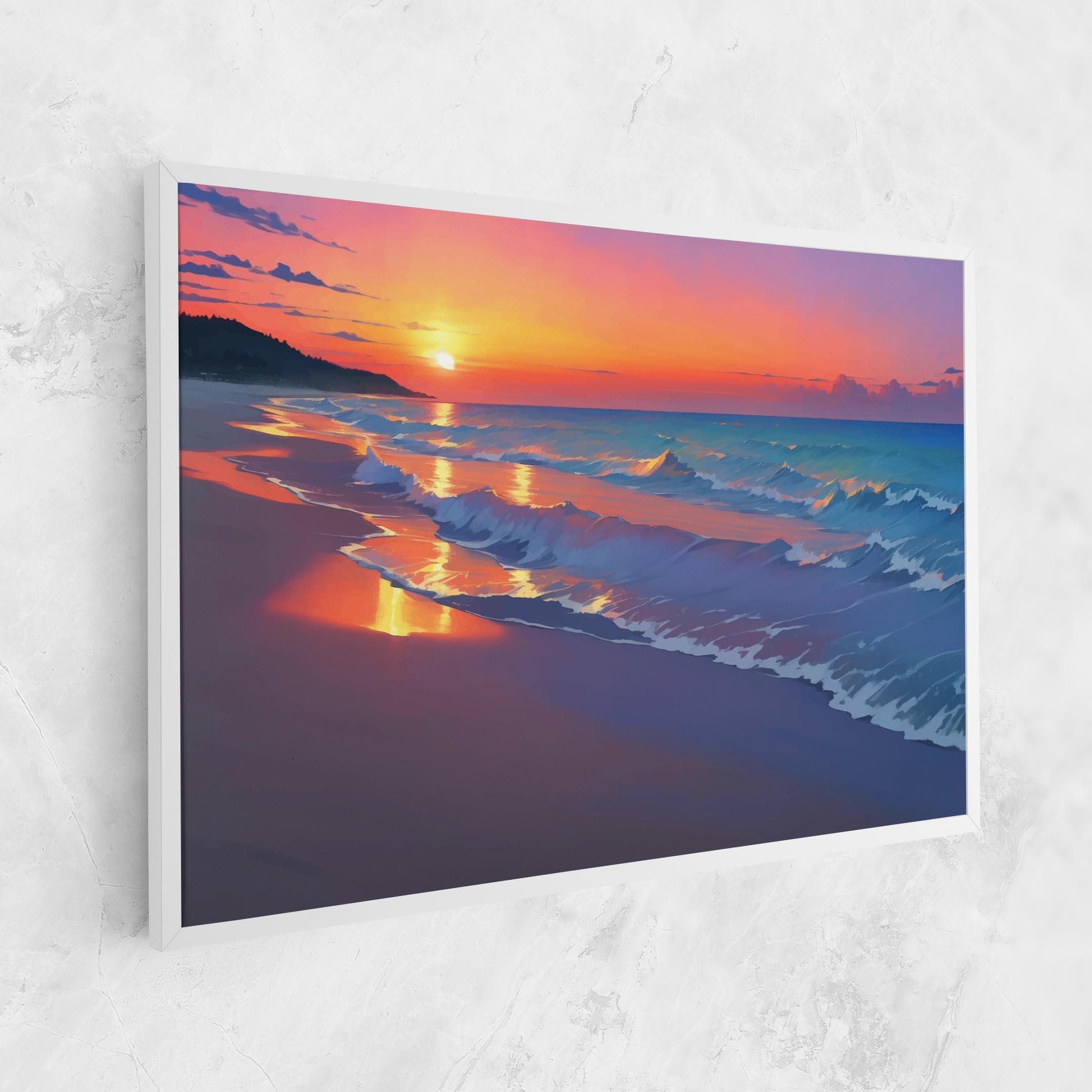 Tablou Canvas Dreamy Beach Sunset mockup 1