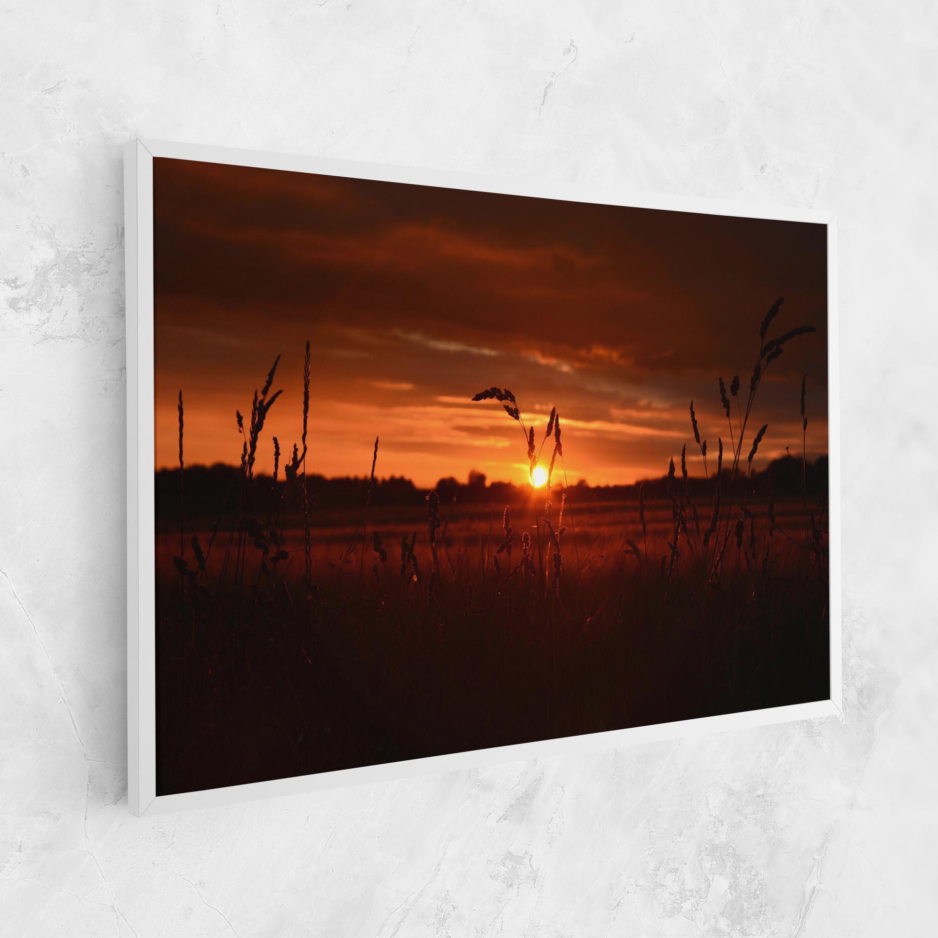 Tablou Canvas Field Shilouette mockup 1