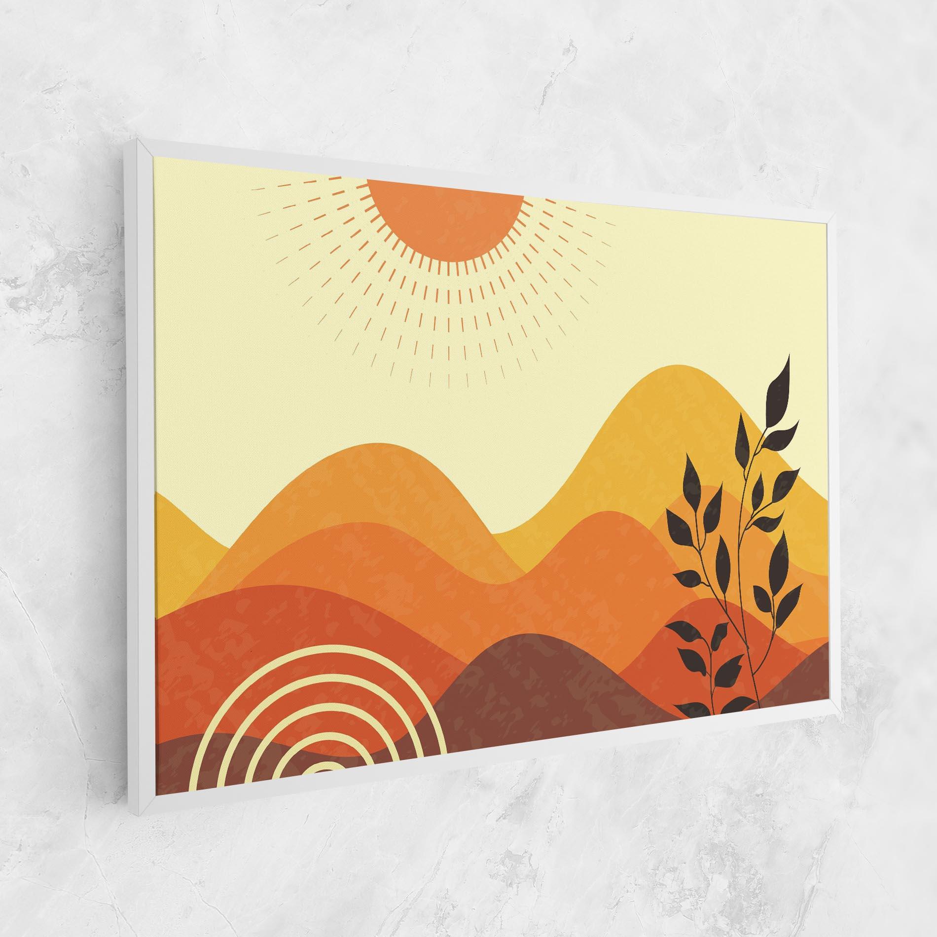 Tablou Canvas Minimalist Sunset Art mockup 1