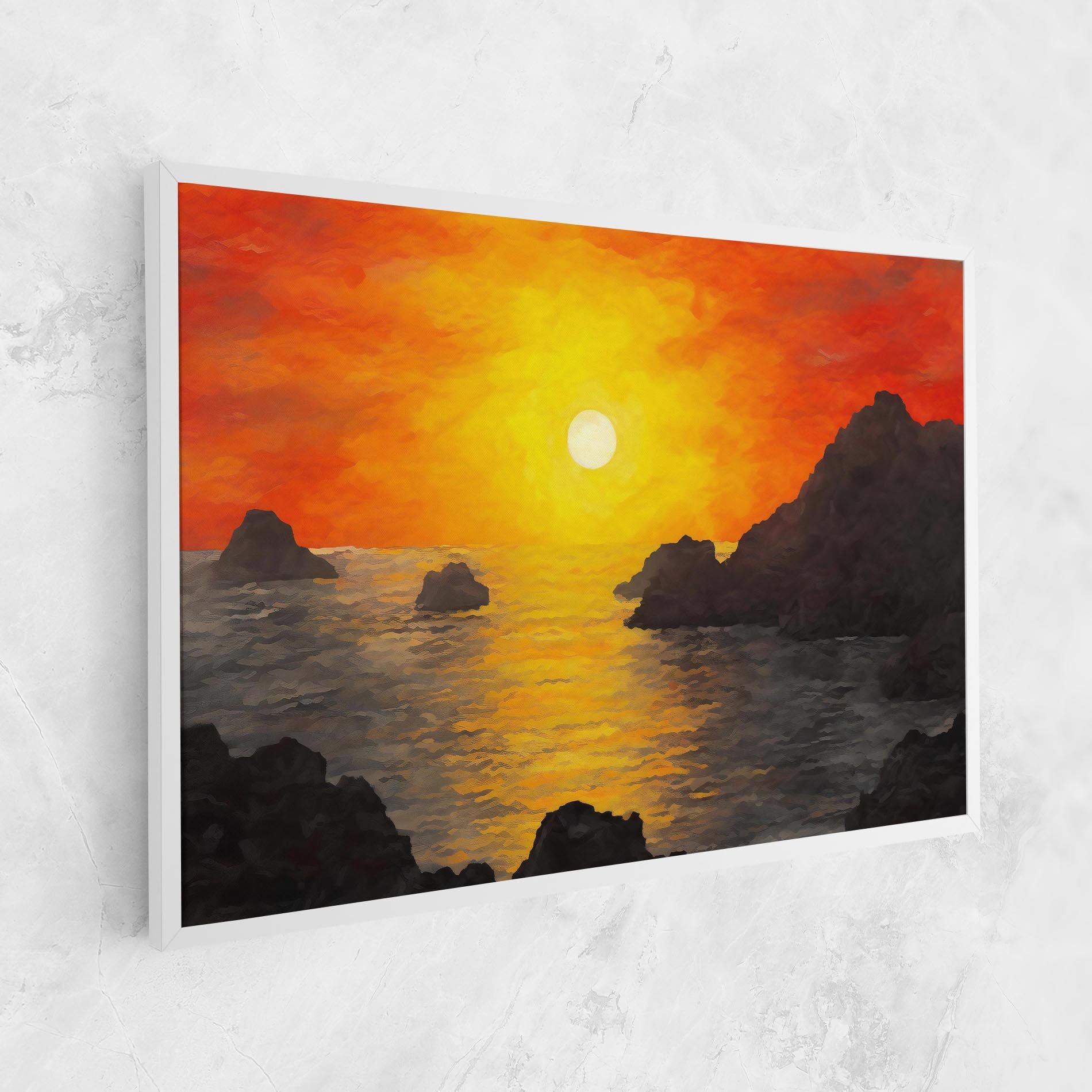 Mountains Rocks Painting mockup 1