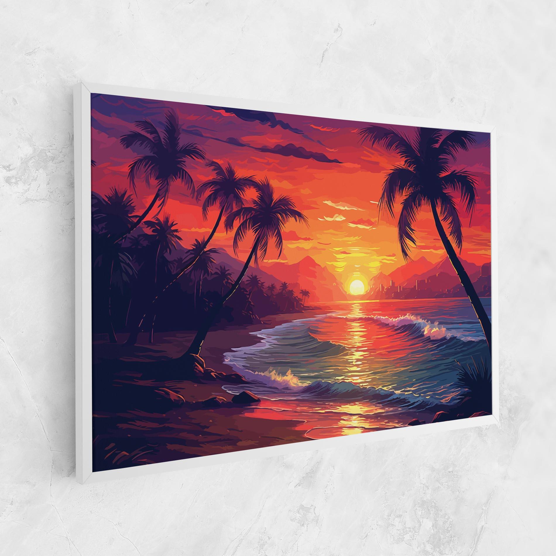 Tablou Canvas Purple Orange Sunlight mockup 1