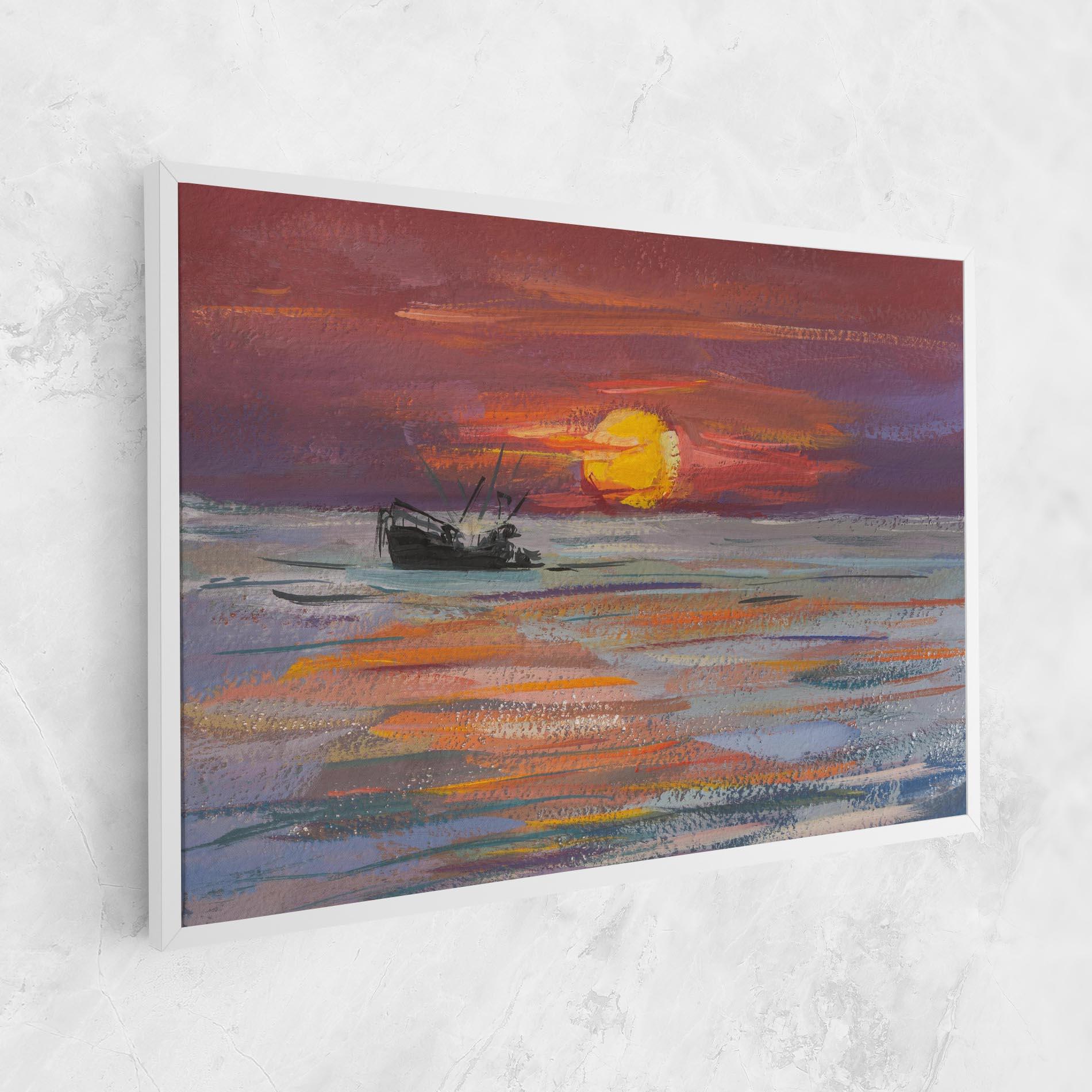 Tablou Canvas Sea Ship Painting mockup 1