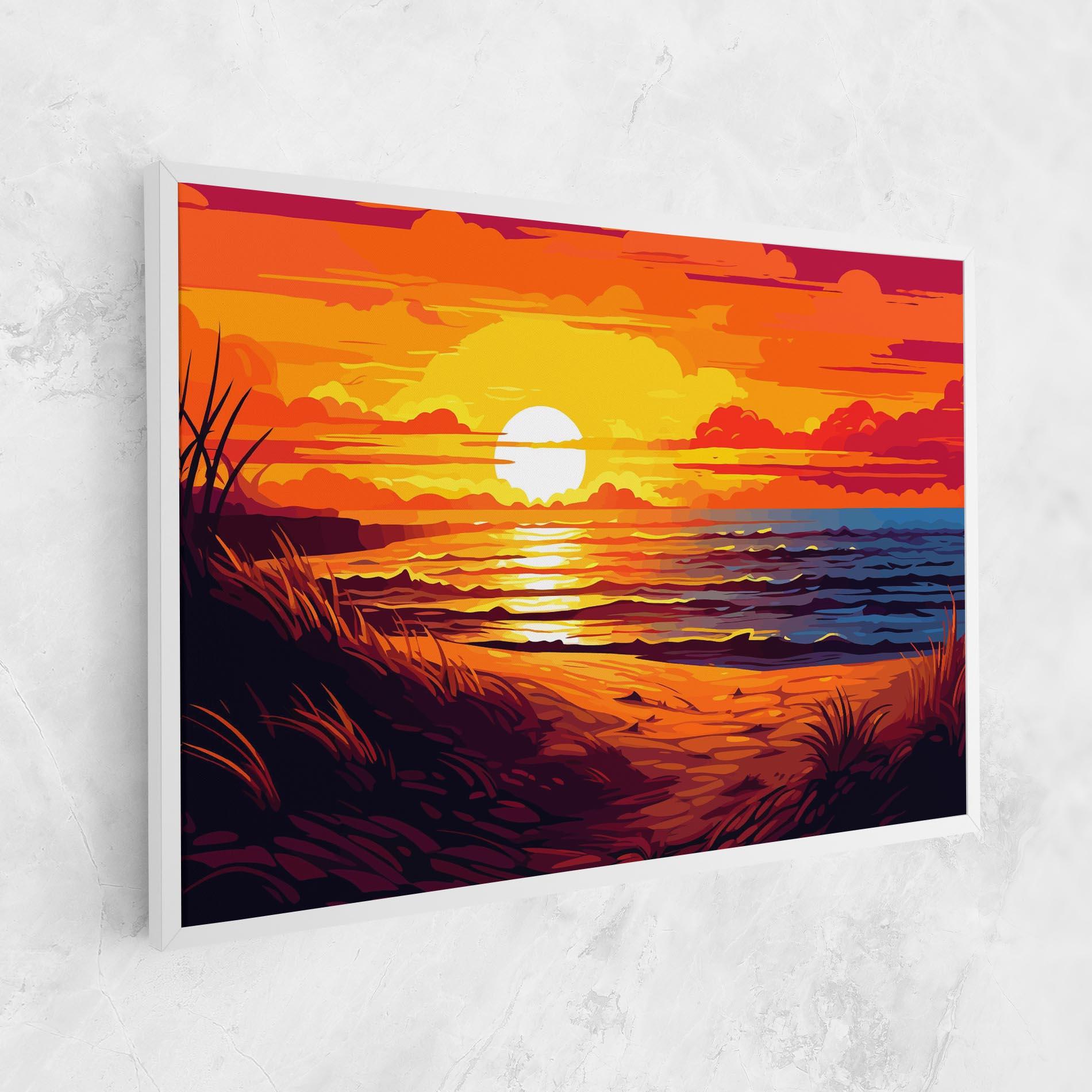 Tablou Canvas Strong Orange Sunset mockup 1