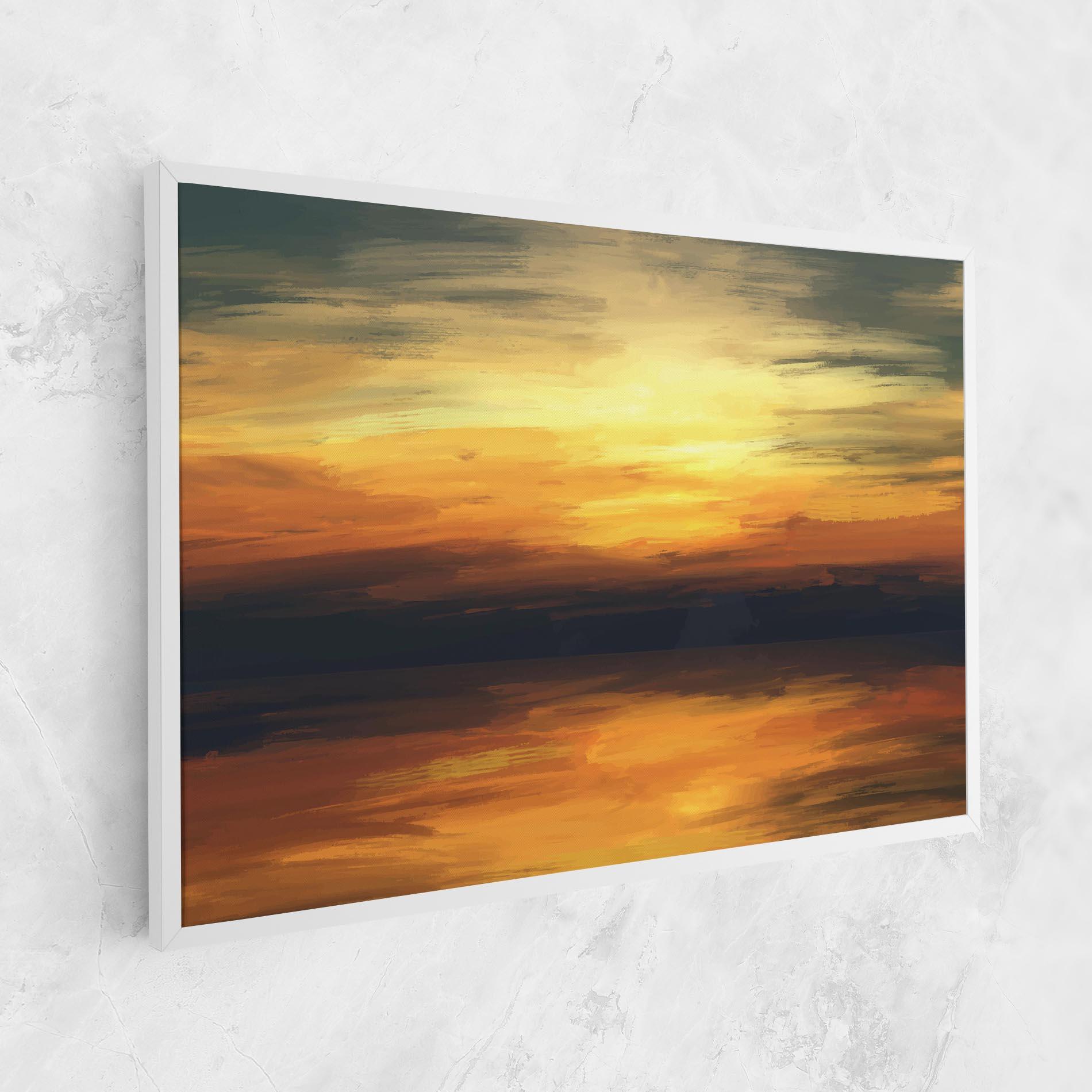 Tablou Canvas Sunset Oil Paint mockup 1