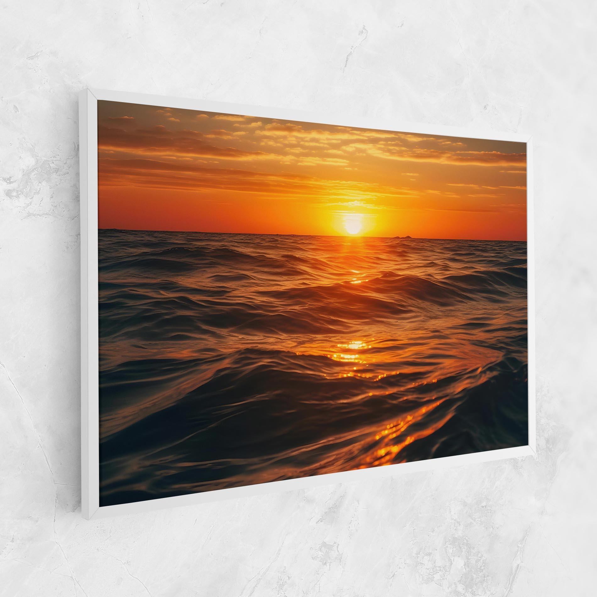 Tablou Canvas Waves During Sunset mockup 1