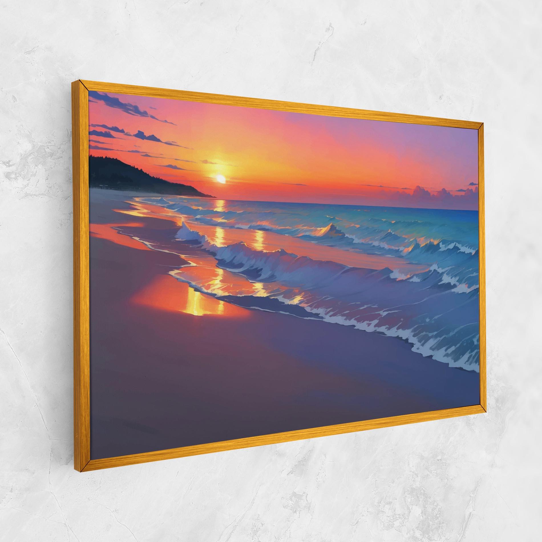 Tablou Canvas Dreamy Beach Sunset mockup 1