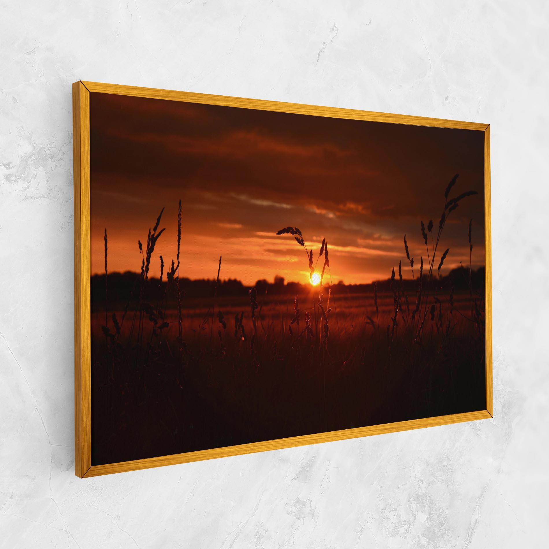 Tablou Canvas Field Shilouette mockup 1