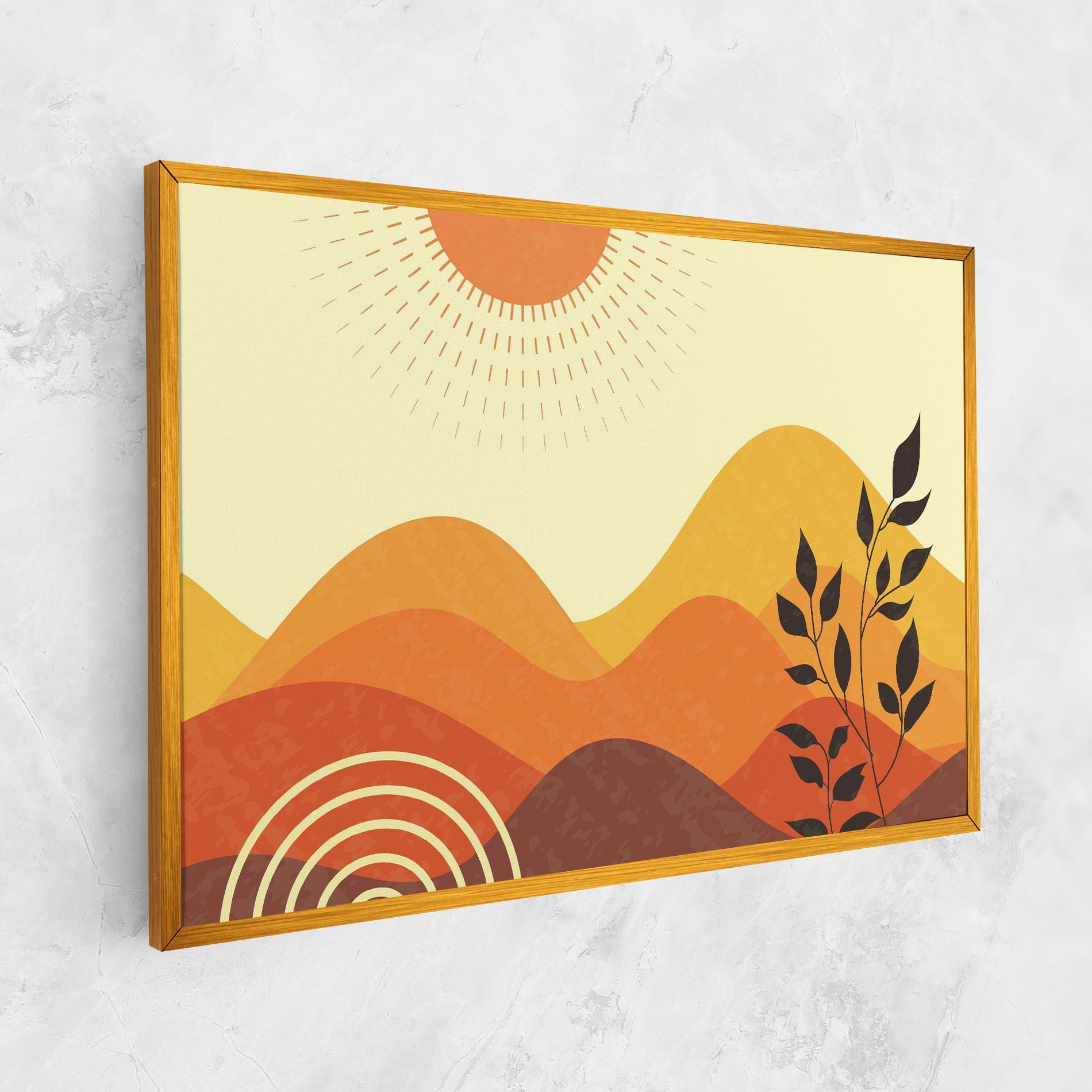 Tablou Canvas Minimalist Sunset Art mockup 1