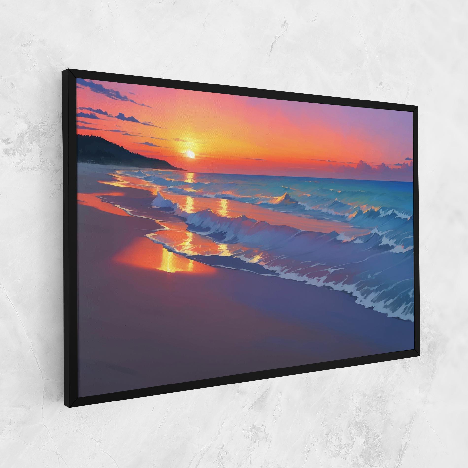Tablou Canvas Dreamy Beach Sunset mockup 1