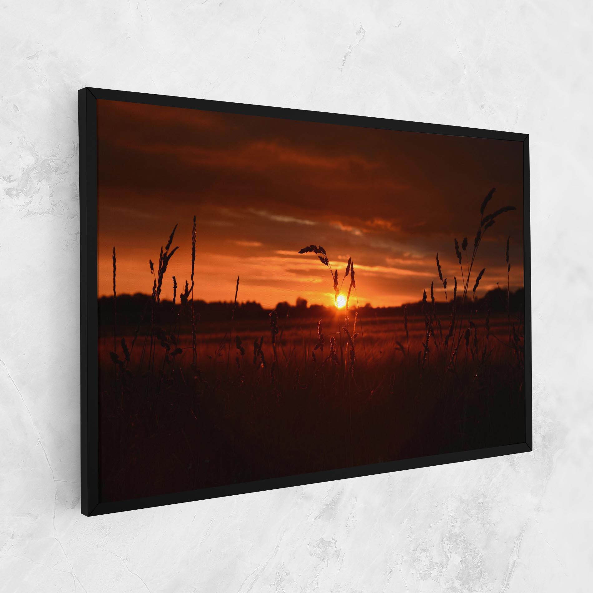 Tablou Canvas Field Shilouette mockup 1