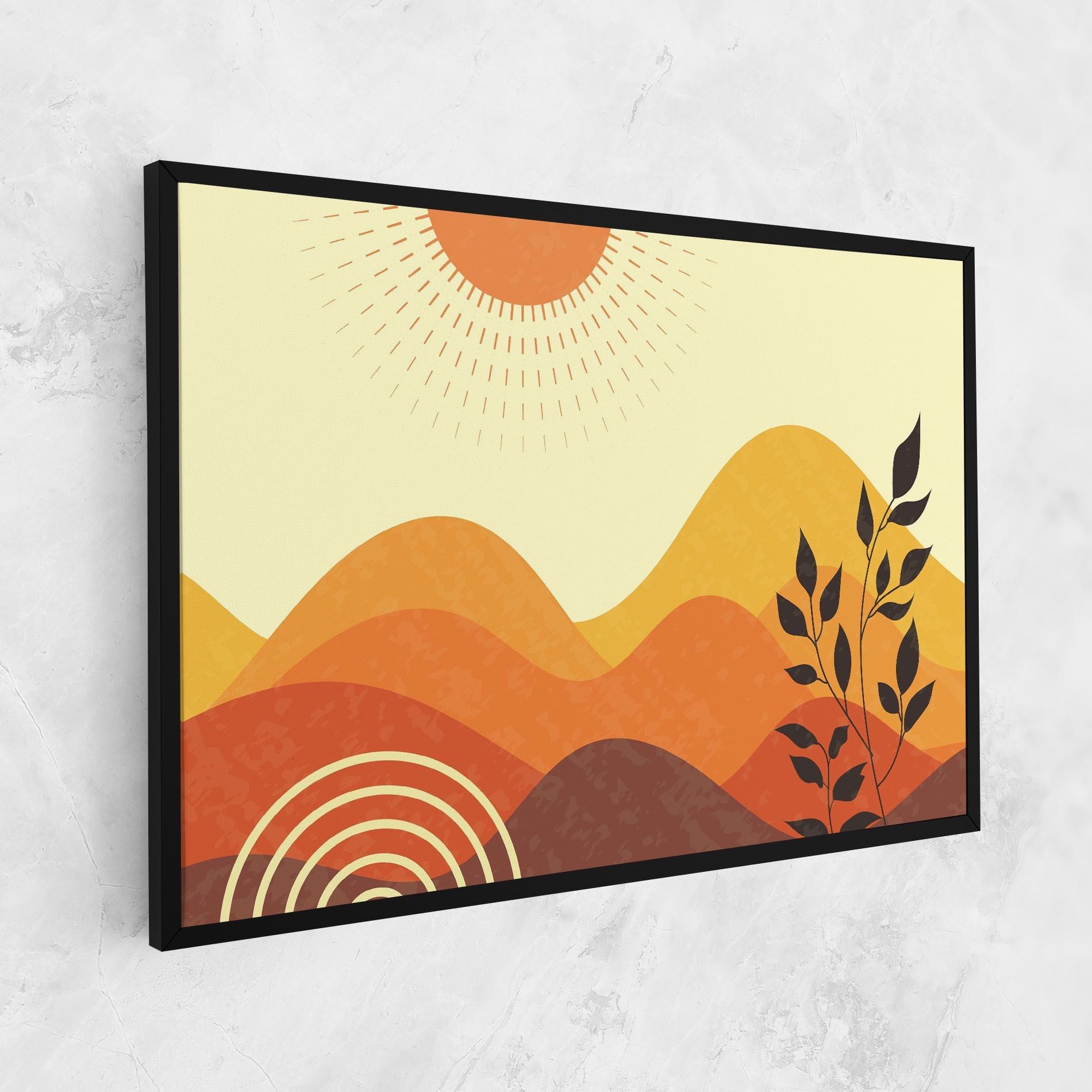 Tablou Canvas Minimalist Sunset Art mockup 1
