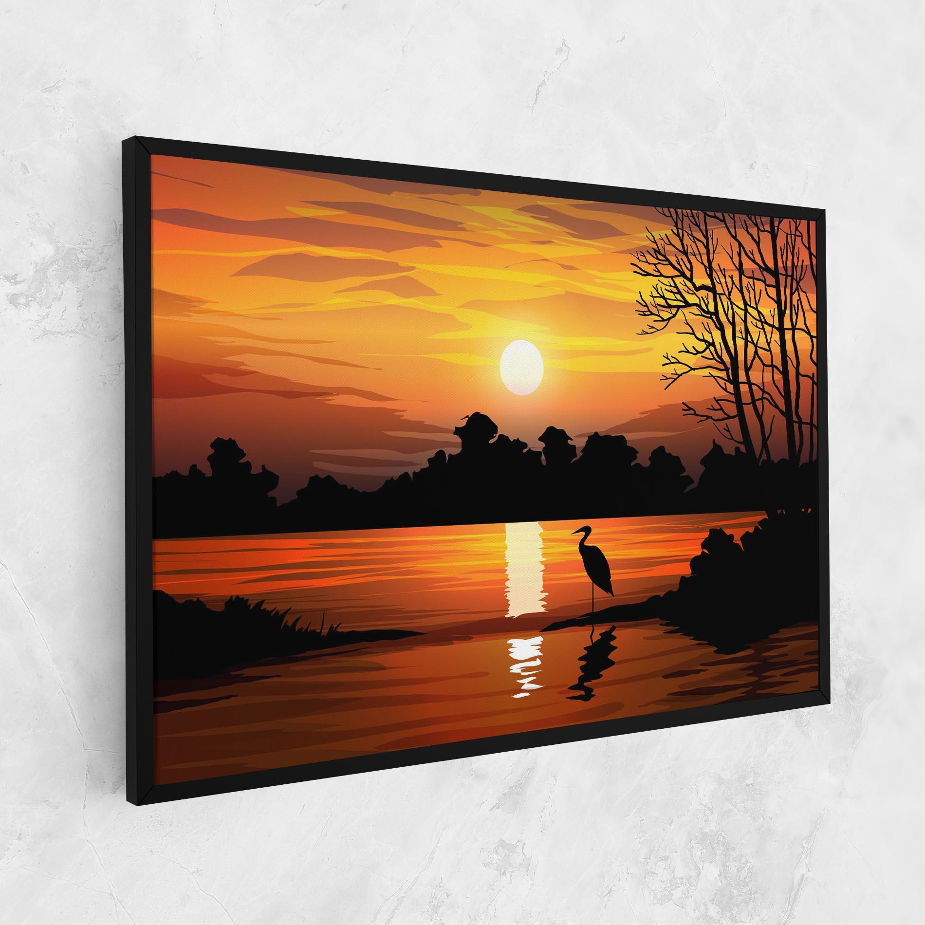 Tablou Canvas Sunset Land mockup 1