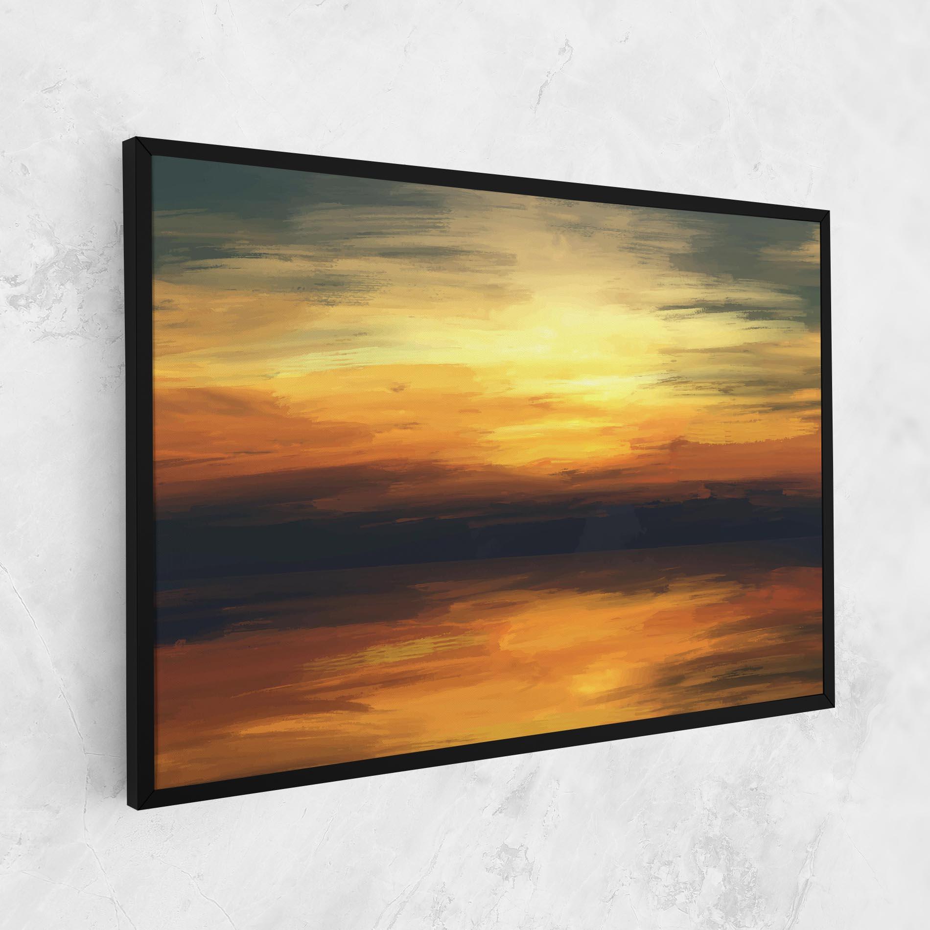 Tablou Canvas Sunset Oil Paint mockup 1
