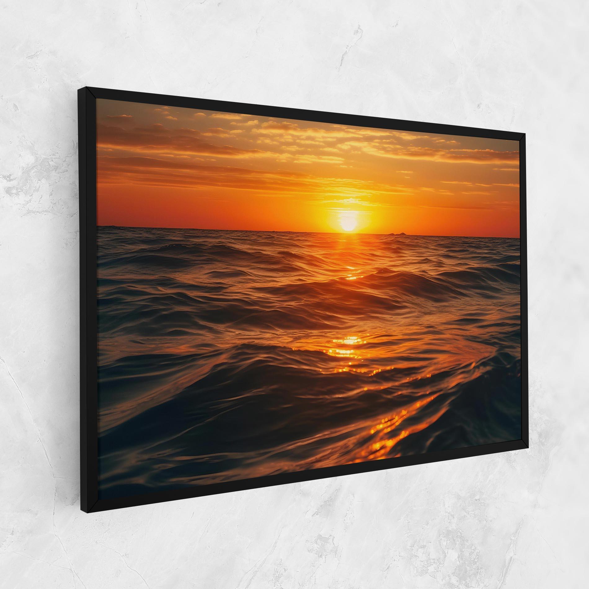 Tablou Canvas Waves During Sunset mockup 1