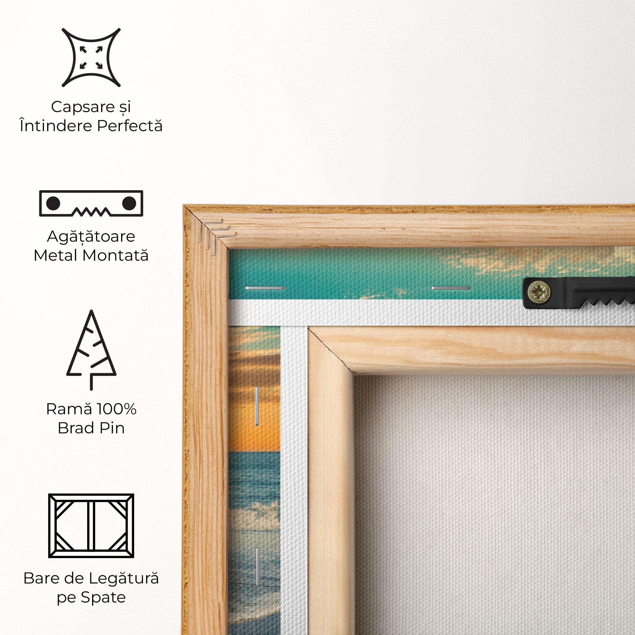 Tablou Canvas Beach Dramatic Sunset mockup 5