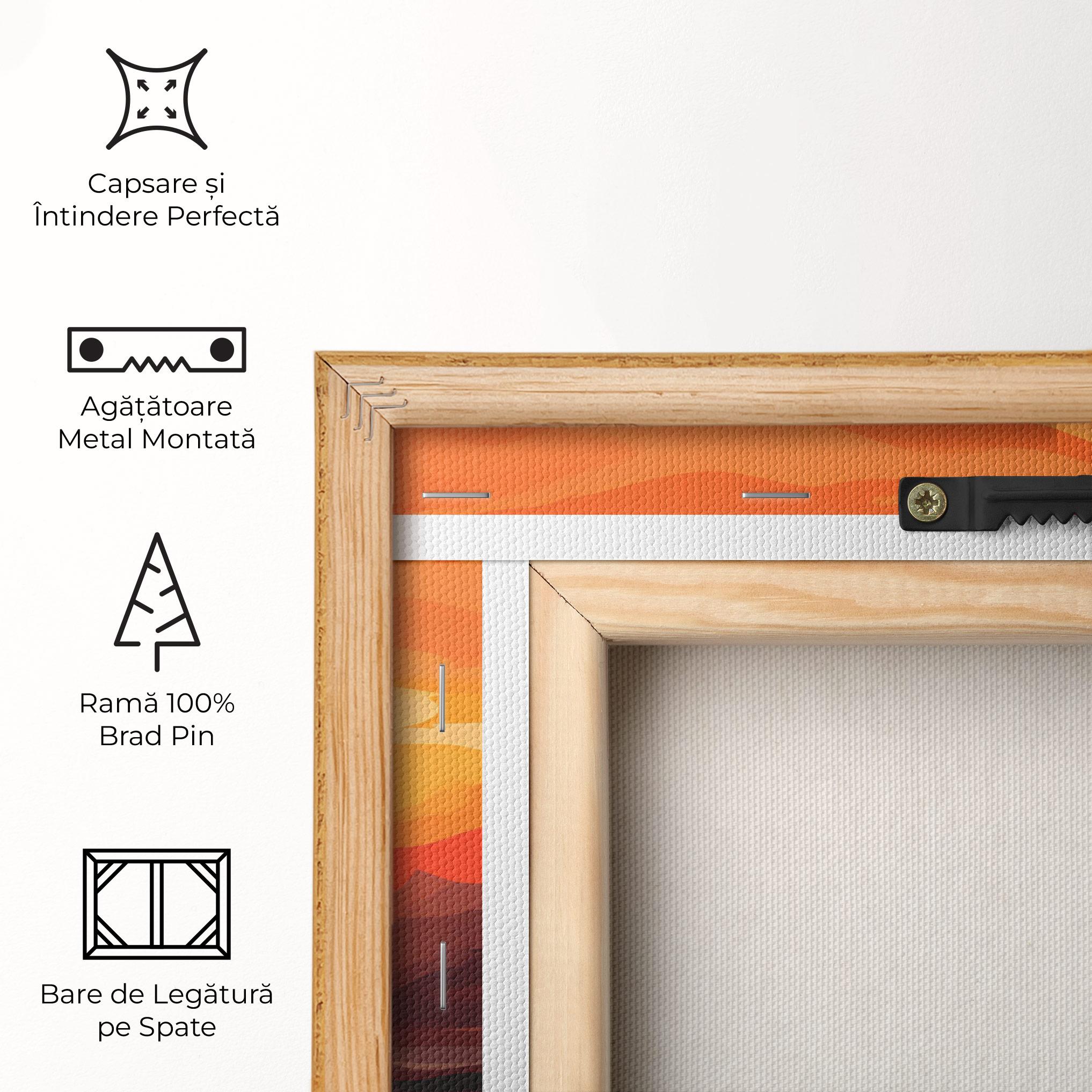 Tablou Canvas Beautiful Sunset Illustration mockup 5