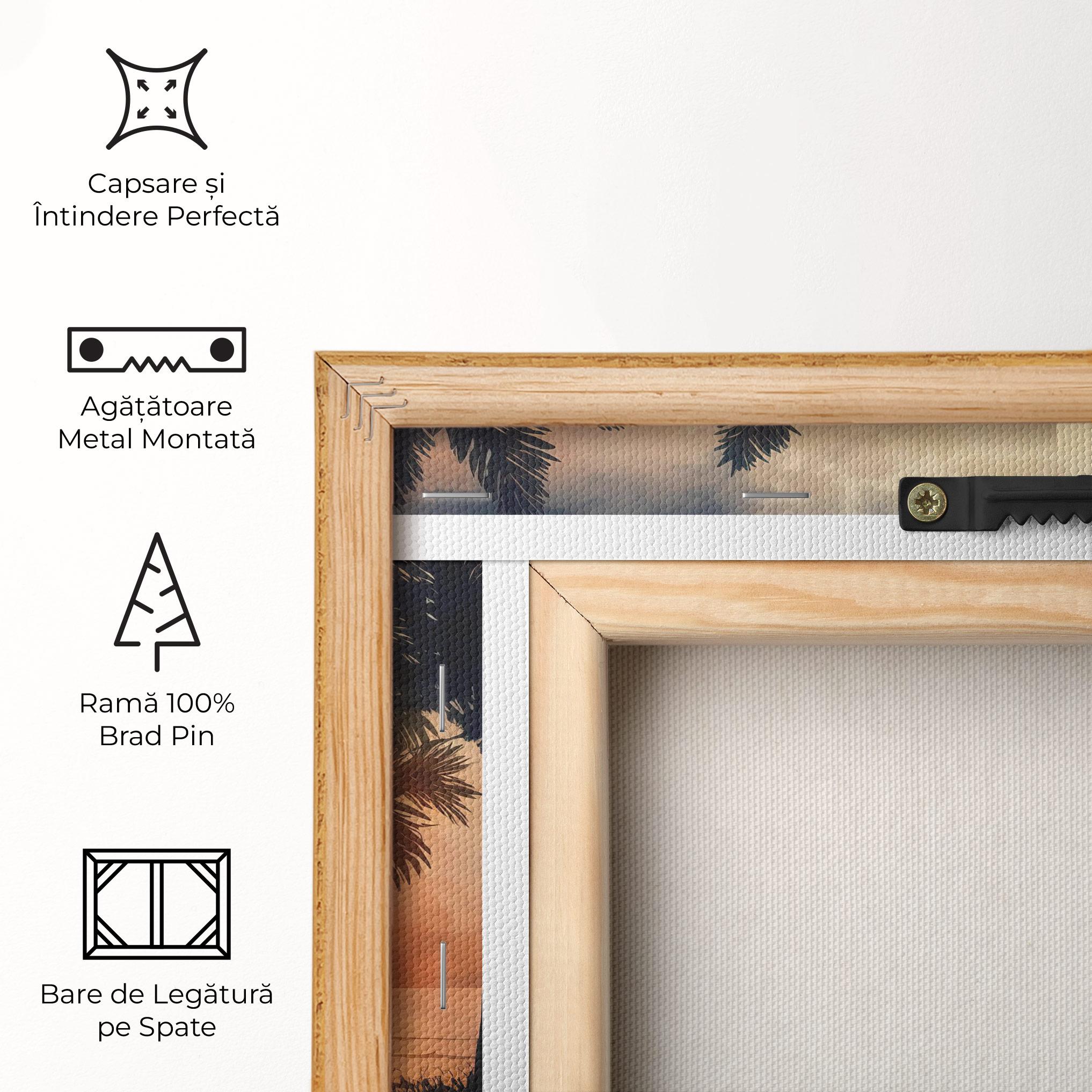 Tablou Canvas Palm Trees Sunset mockup 5