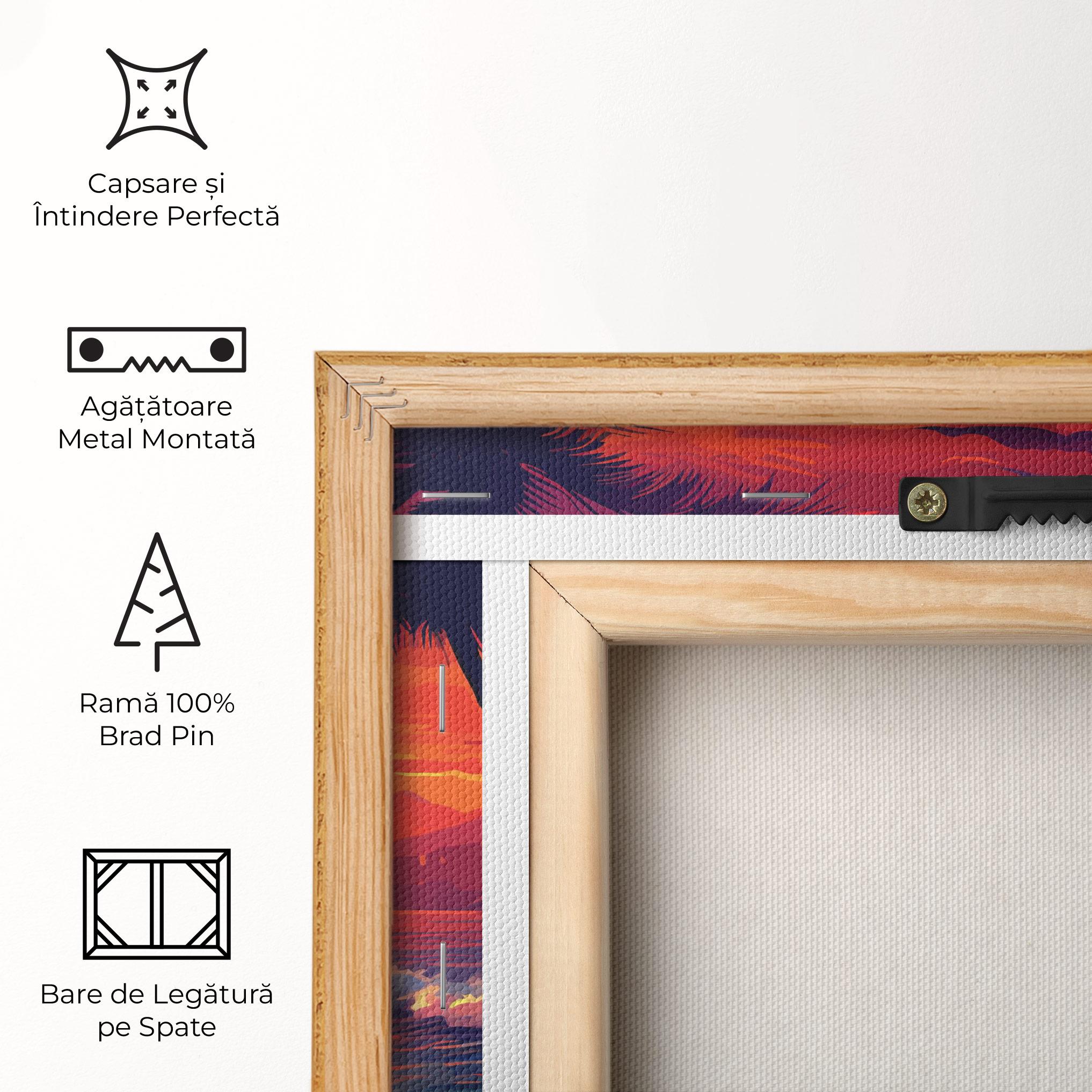 Tablou Canvas Purple Orange Sunlight mockup 5