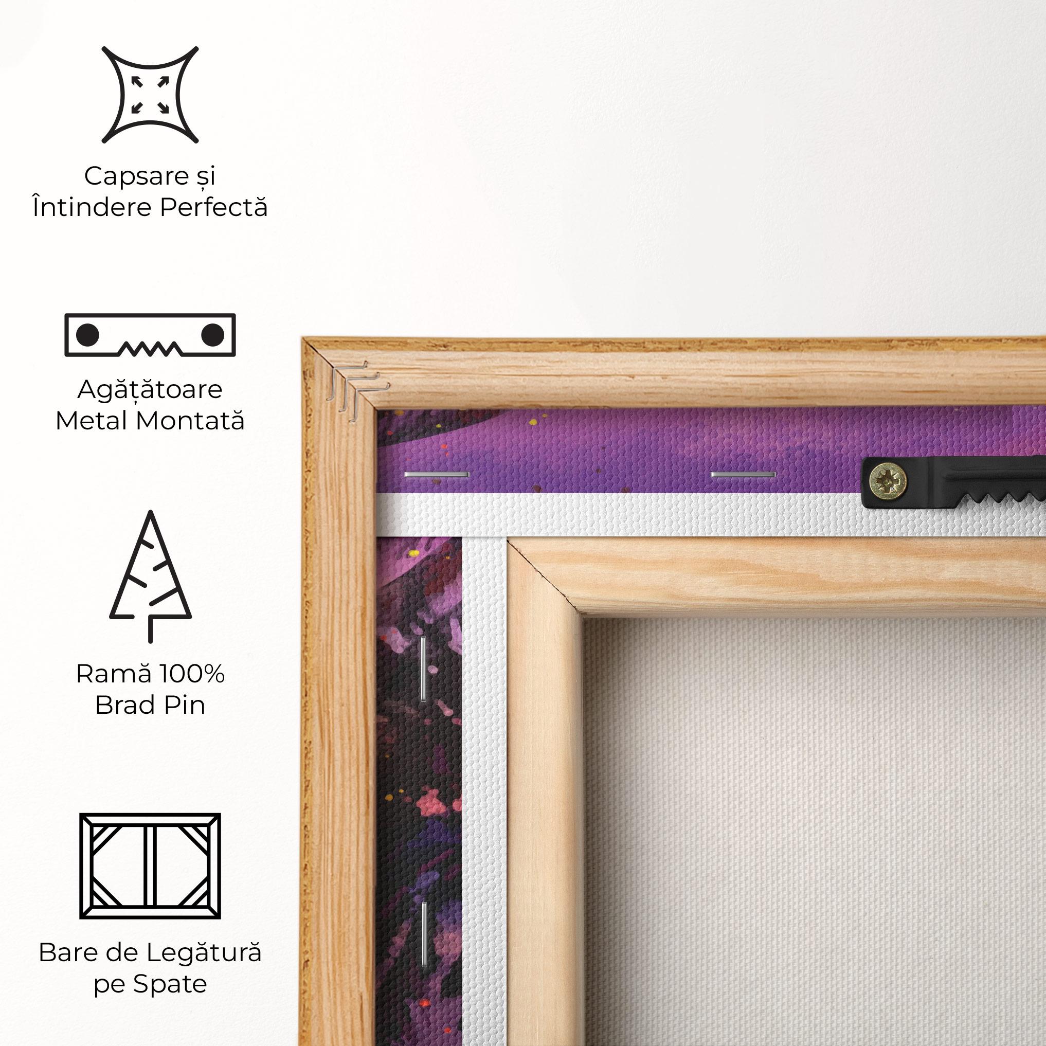 Tablou Canvas Purple Sunrise Art mockup 5