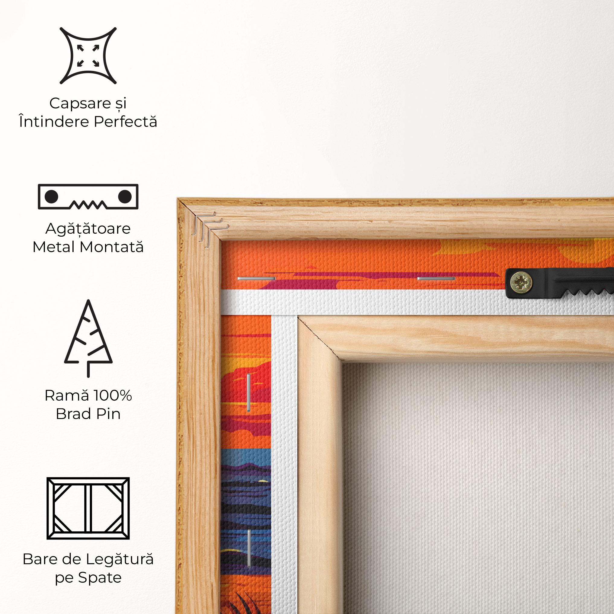 Tablou Canvas Strong Orange Sunset mockup 5