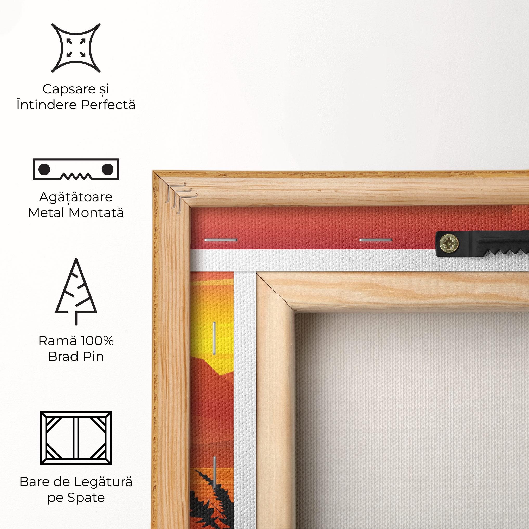 Tablou Canvas Sunrise Grass Art mockup 5