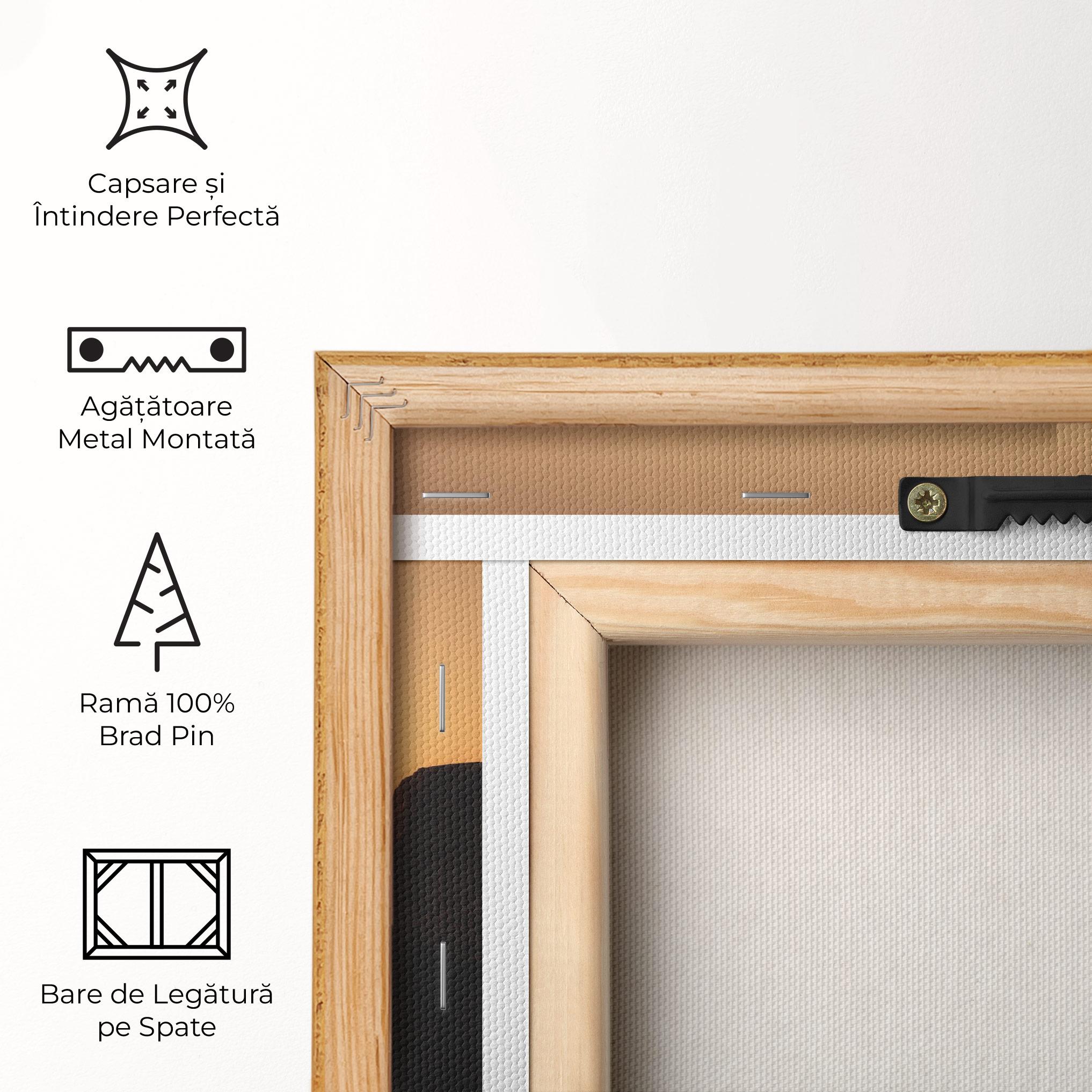 Tablou Canvas Sunset Silhouette Birds mockup 5