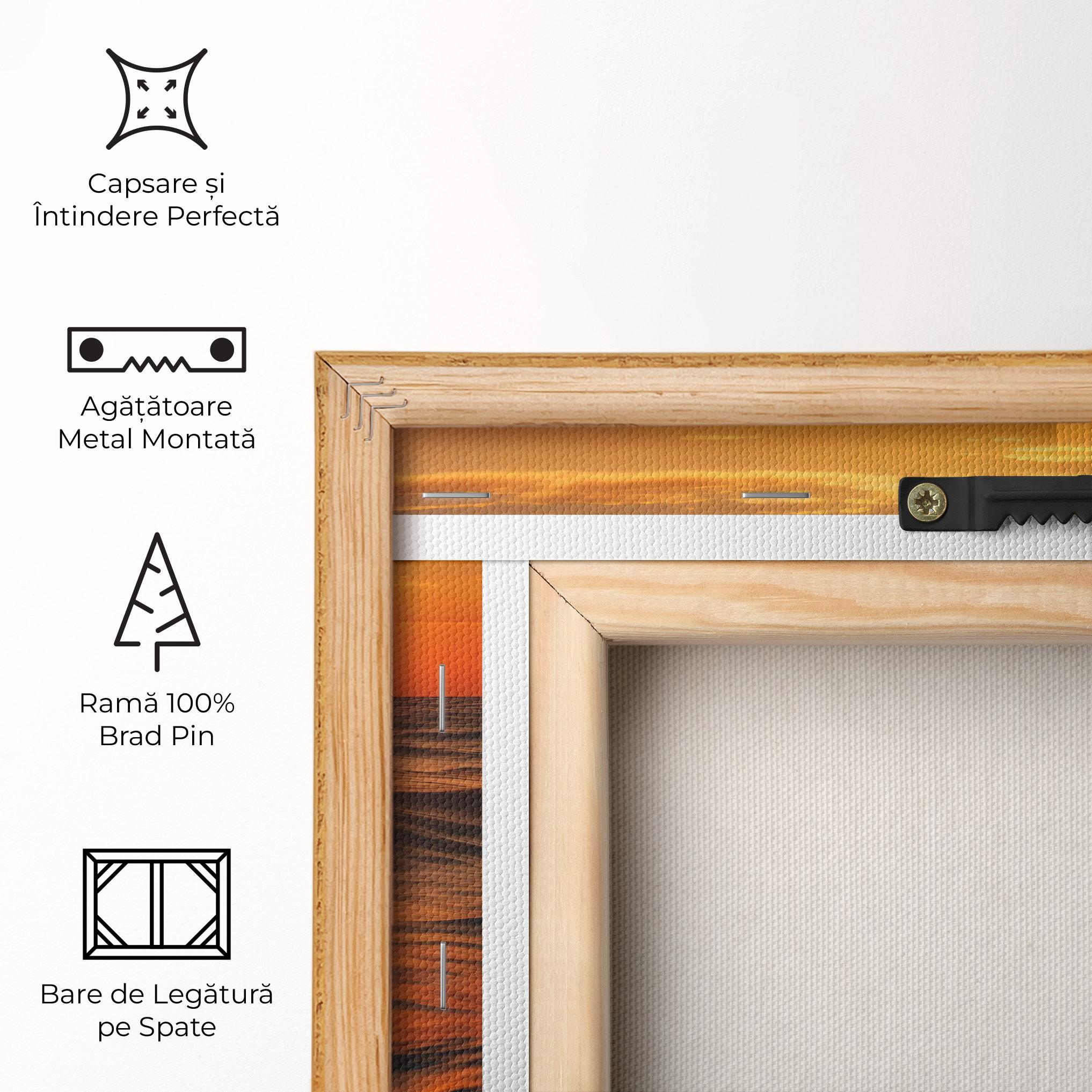 Tablou Canvas Waves During Sunset mockup 5