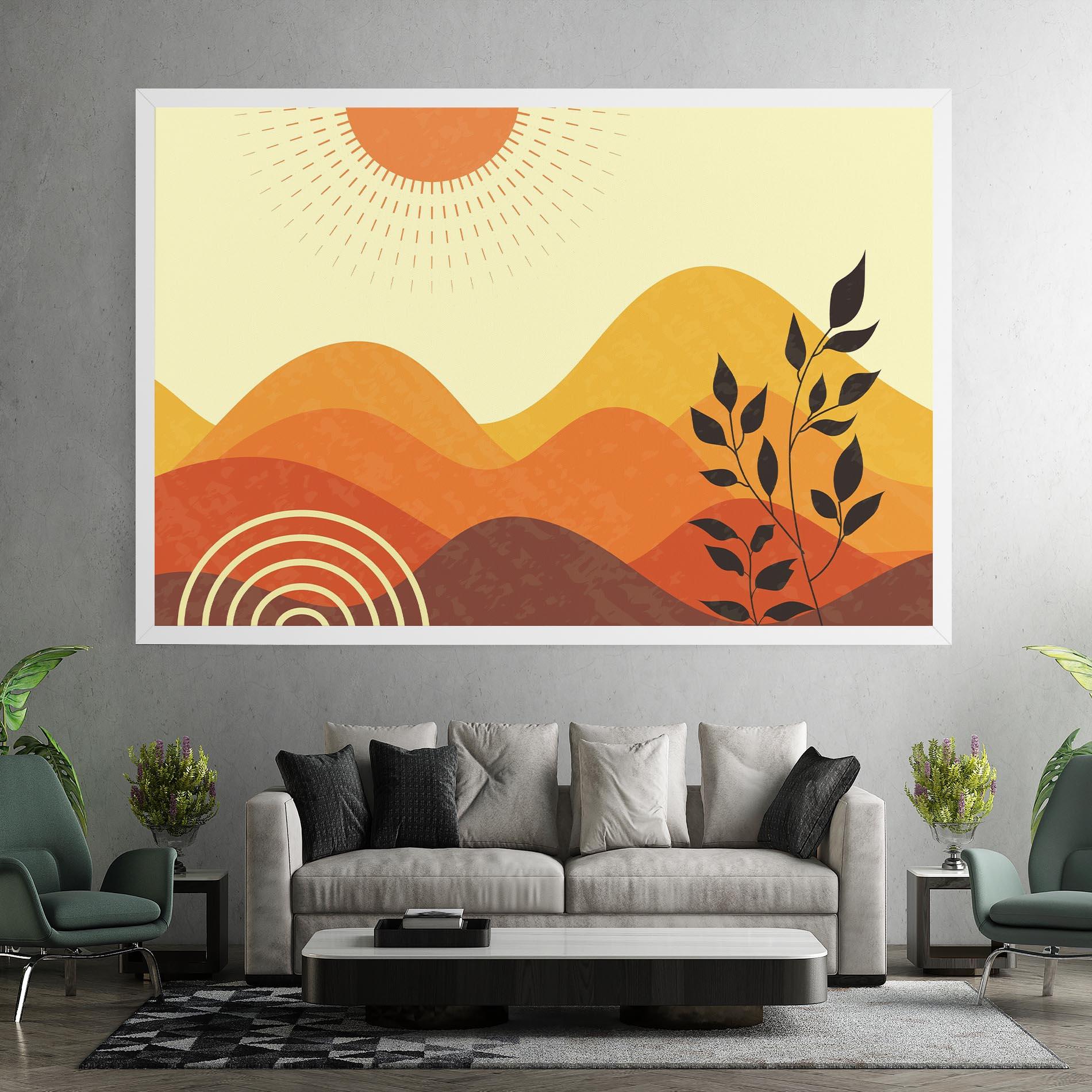 Tablou Canvas Minimalist Sunset Art mockup 7