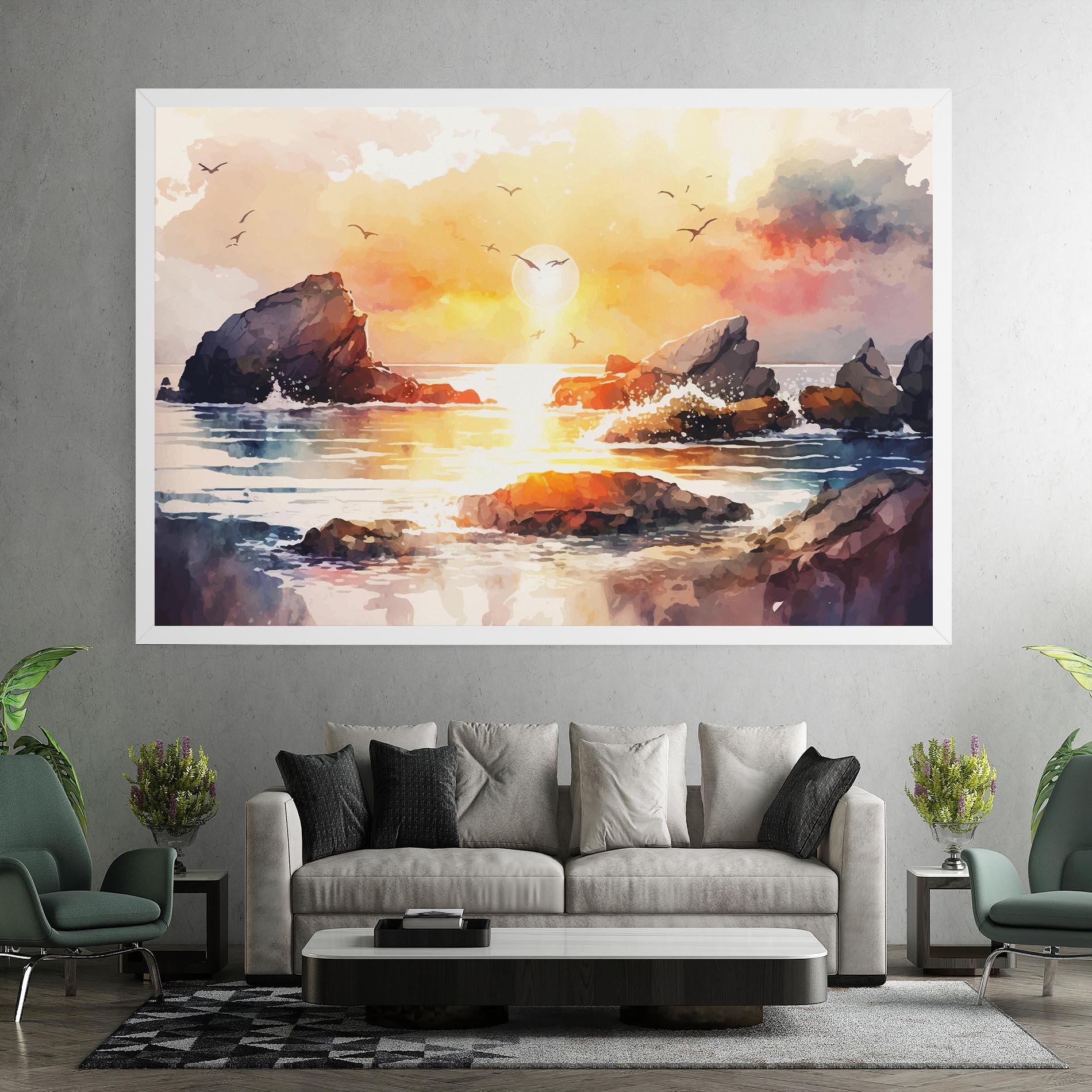 Tablou Canvas Pretty Pastel Sunset mockup 7