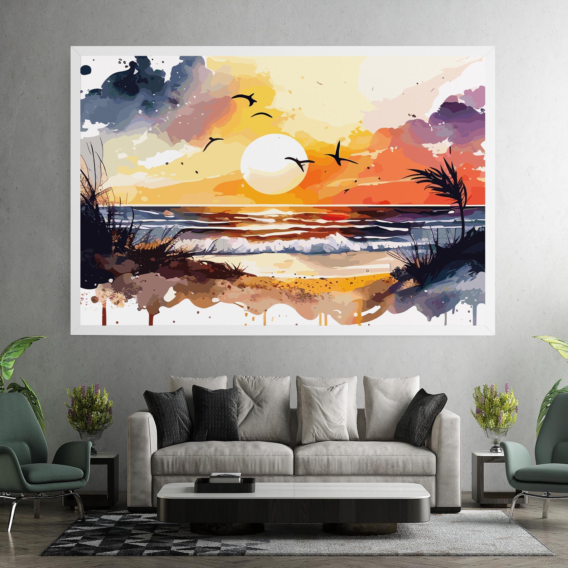 Tablou Canvas Sunset Art View mockup 7