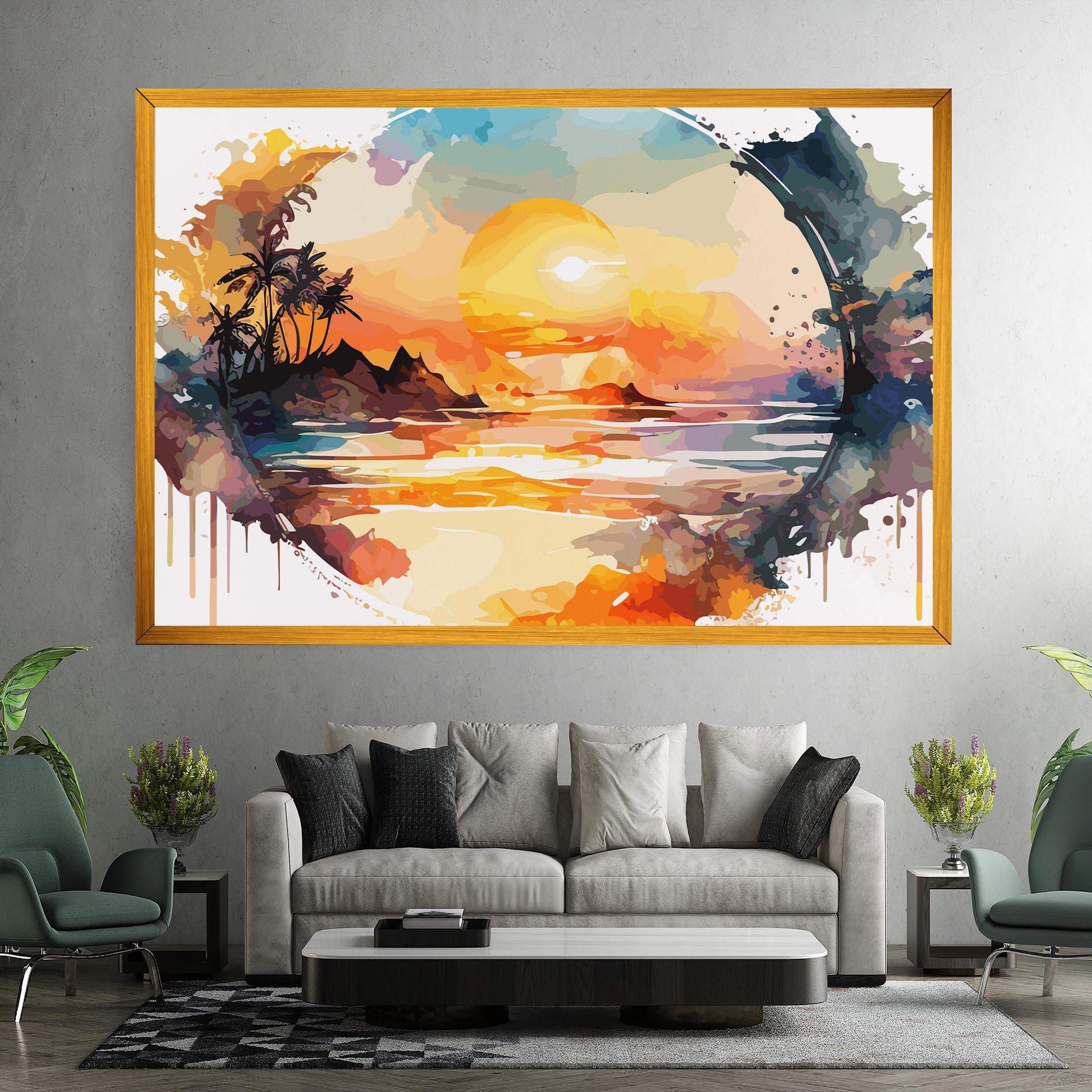 Tablou Canvas Sunrise Art mockup 7