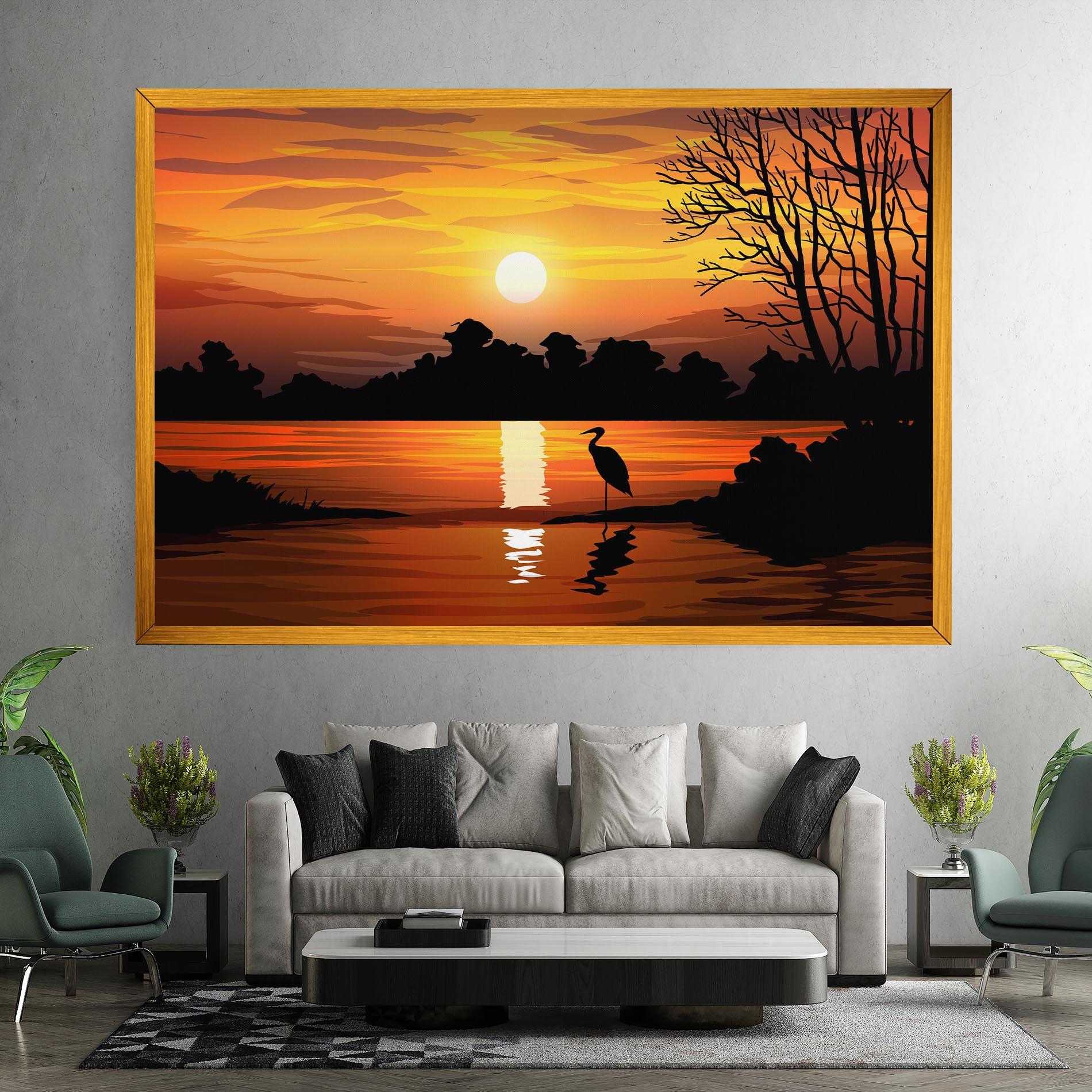 Tablou Canvas Sunset Land mockup 7