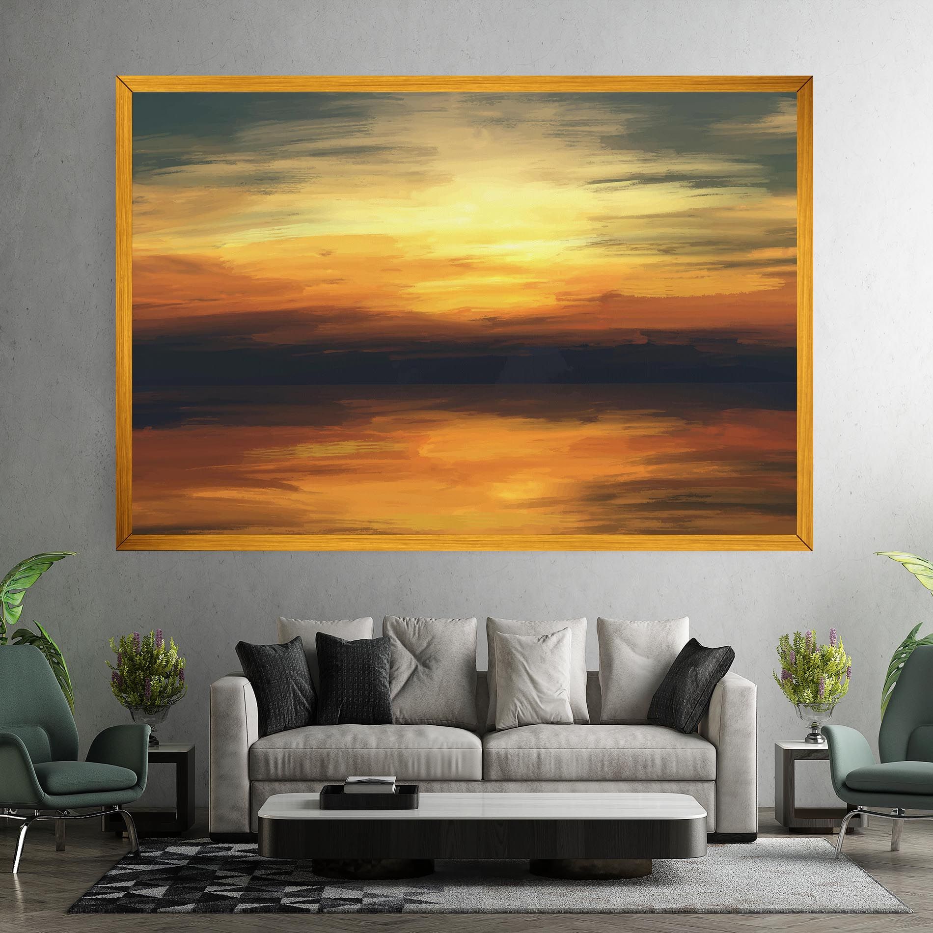 Sunset Oil Paint mockup 7
