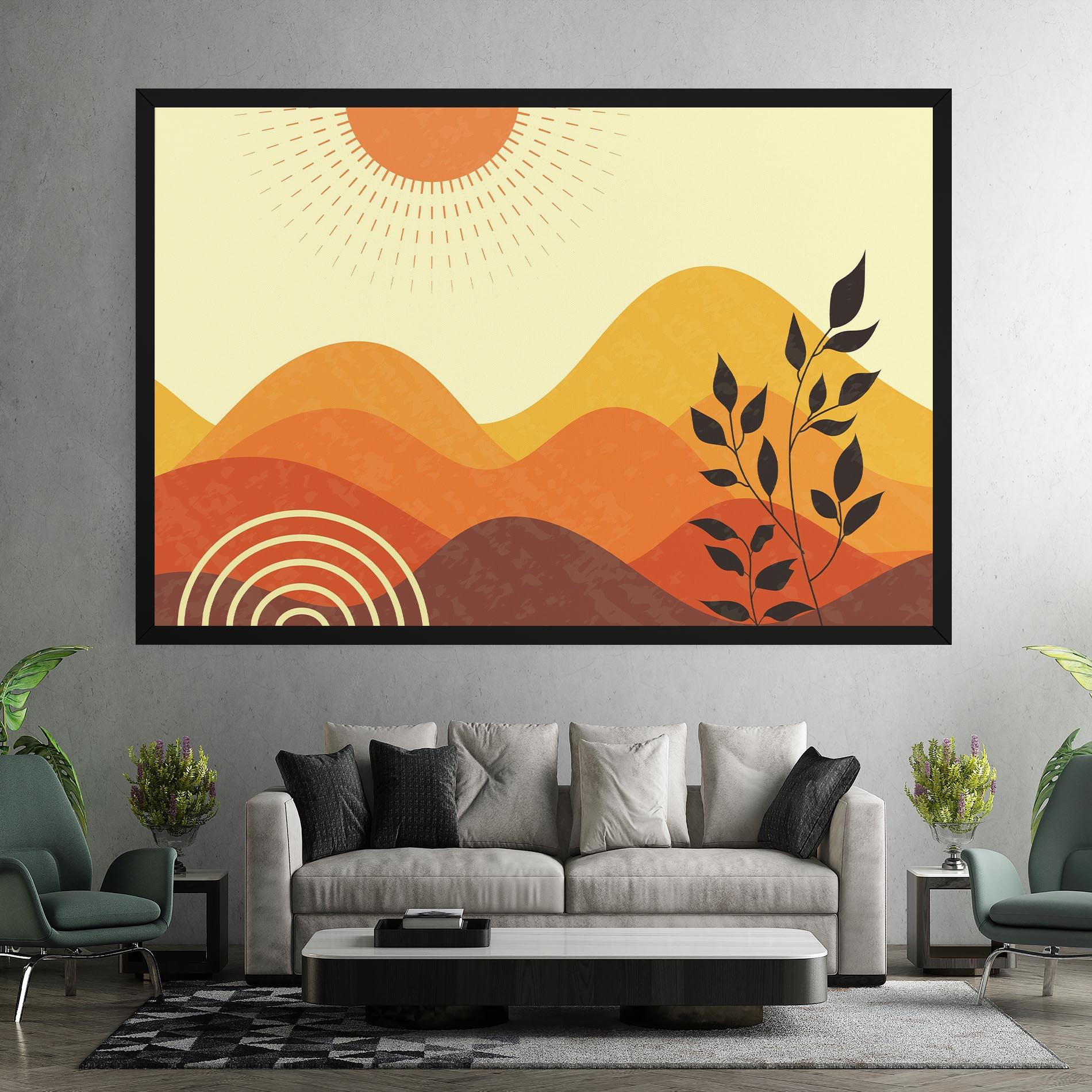 Tablou Canvas Minimalist Sunset Art mockup 7