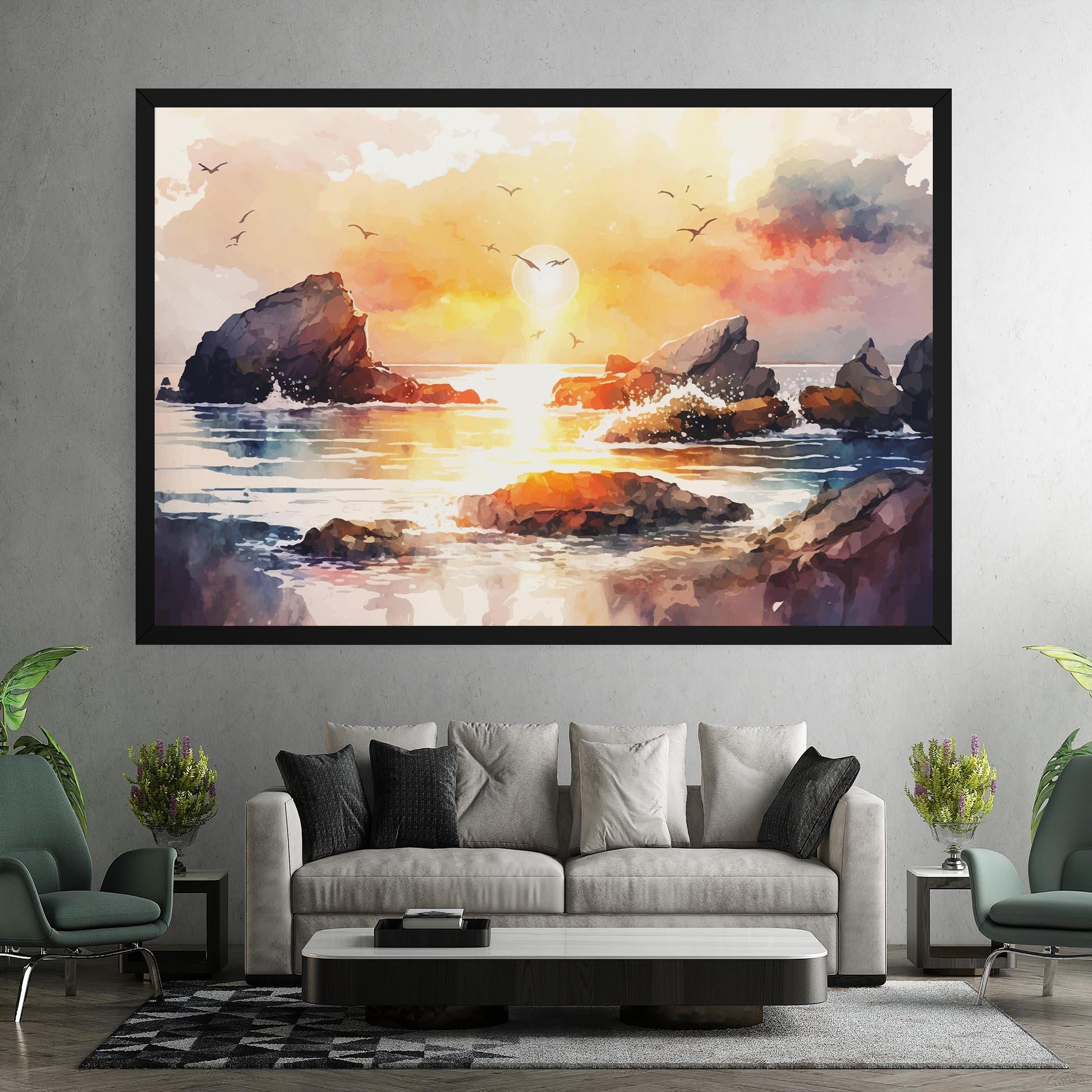 Tablou Canvas Pretty Pastel Sunset mockup 7