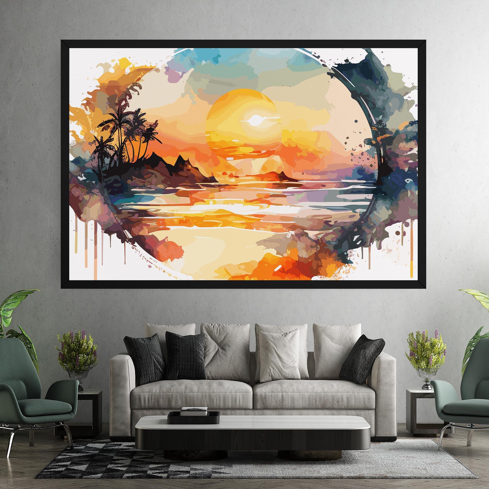 Tablou Canvas Sunrise Art mockup 7