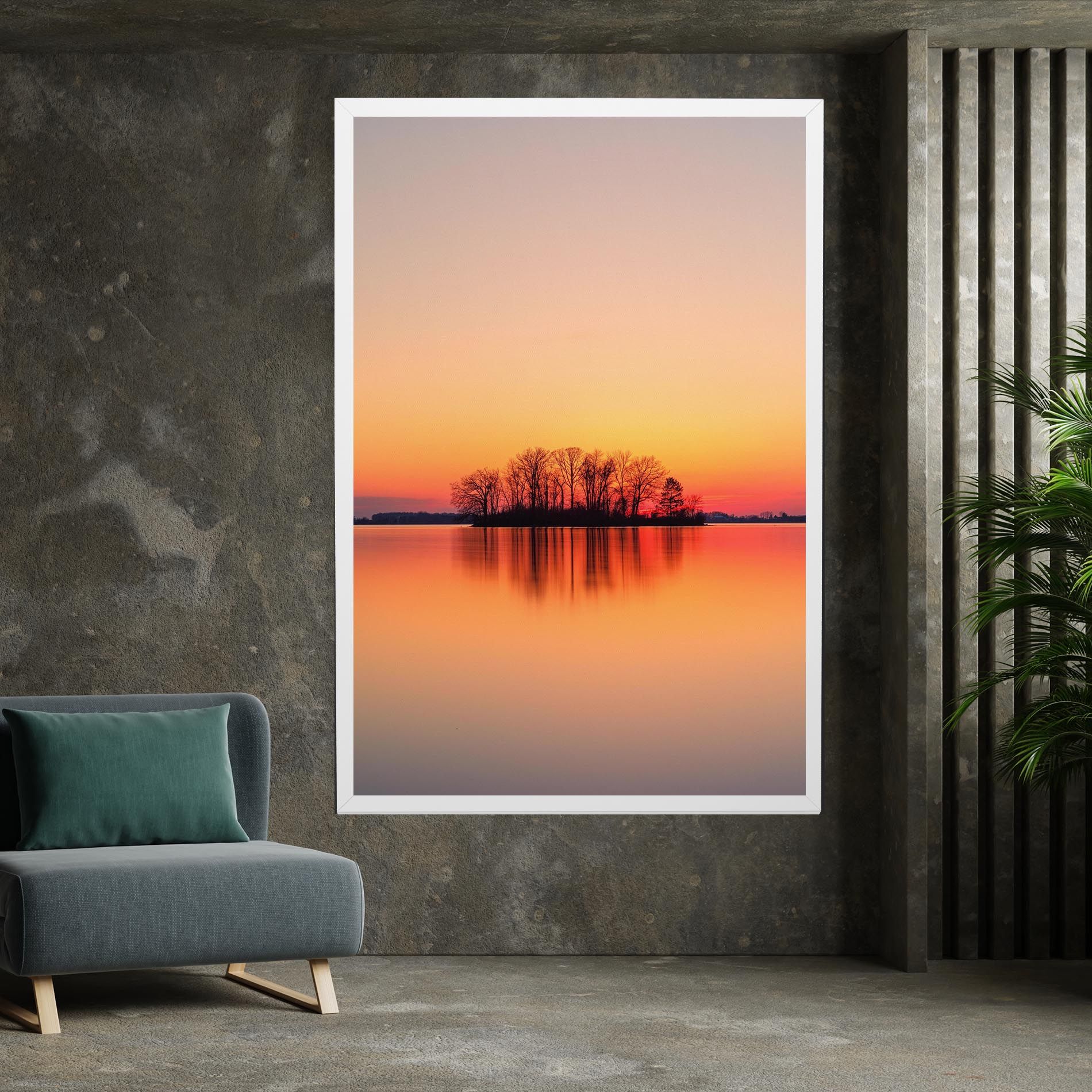 Tree Sunset Lake mockup 7