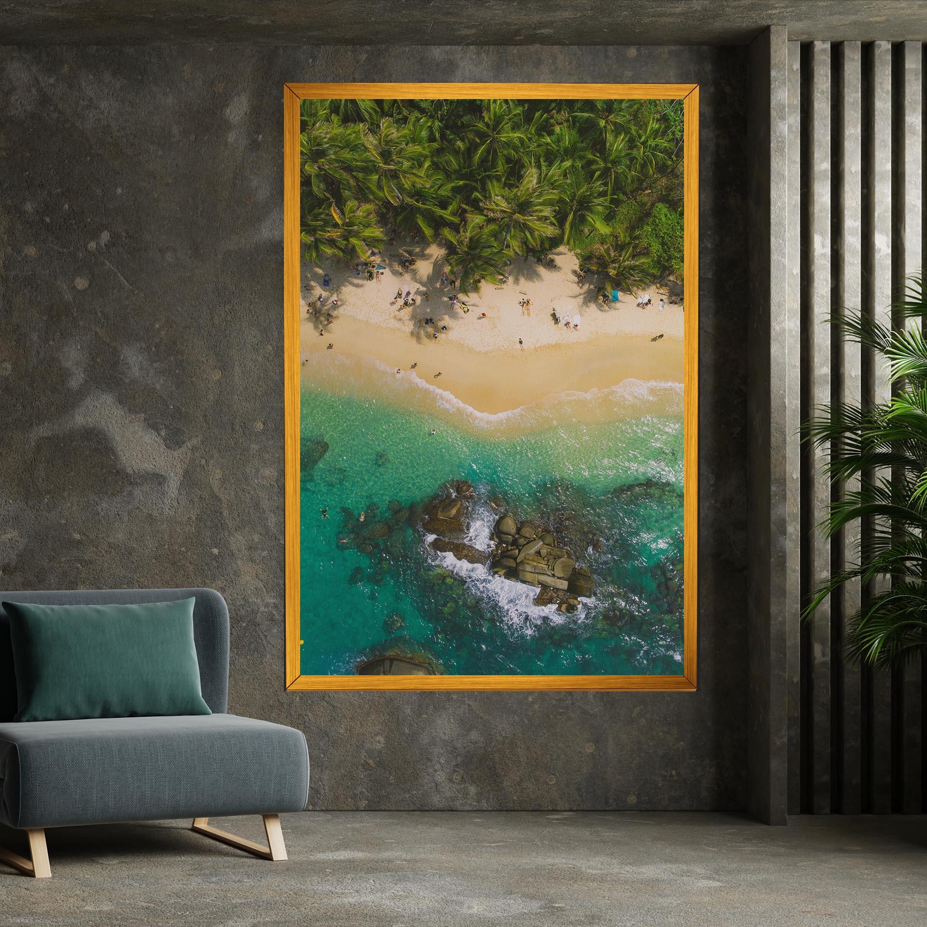 Tablou Canvas Jungle Beach mockup 7