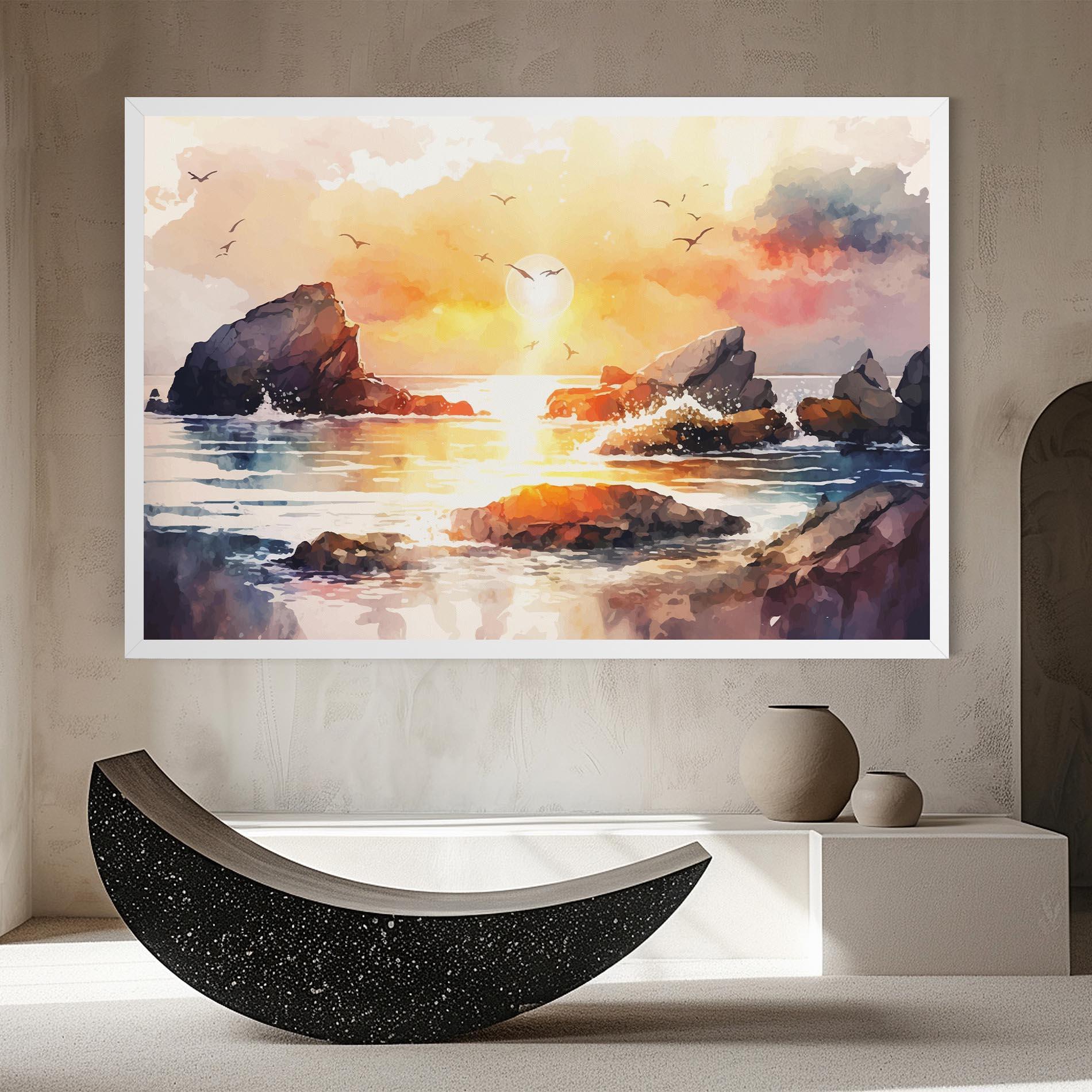 Tablou Canvas Pretty Pastel Sunset mockup 8