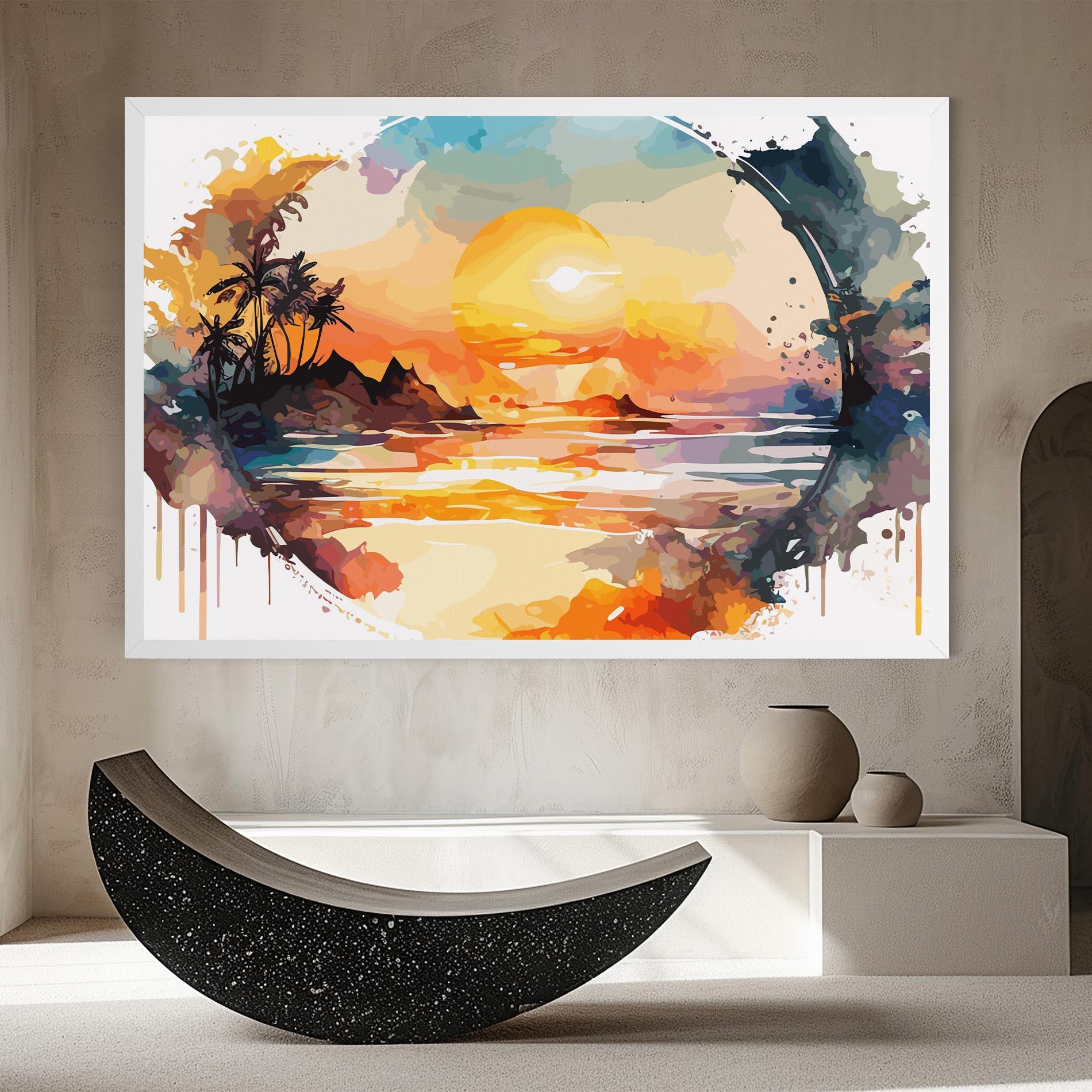 Tablou Canvas Sunrise Art mockup 8